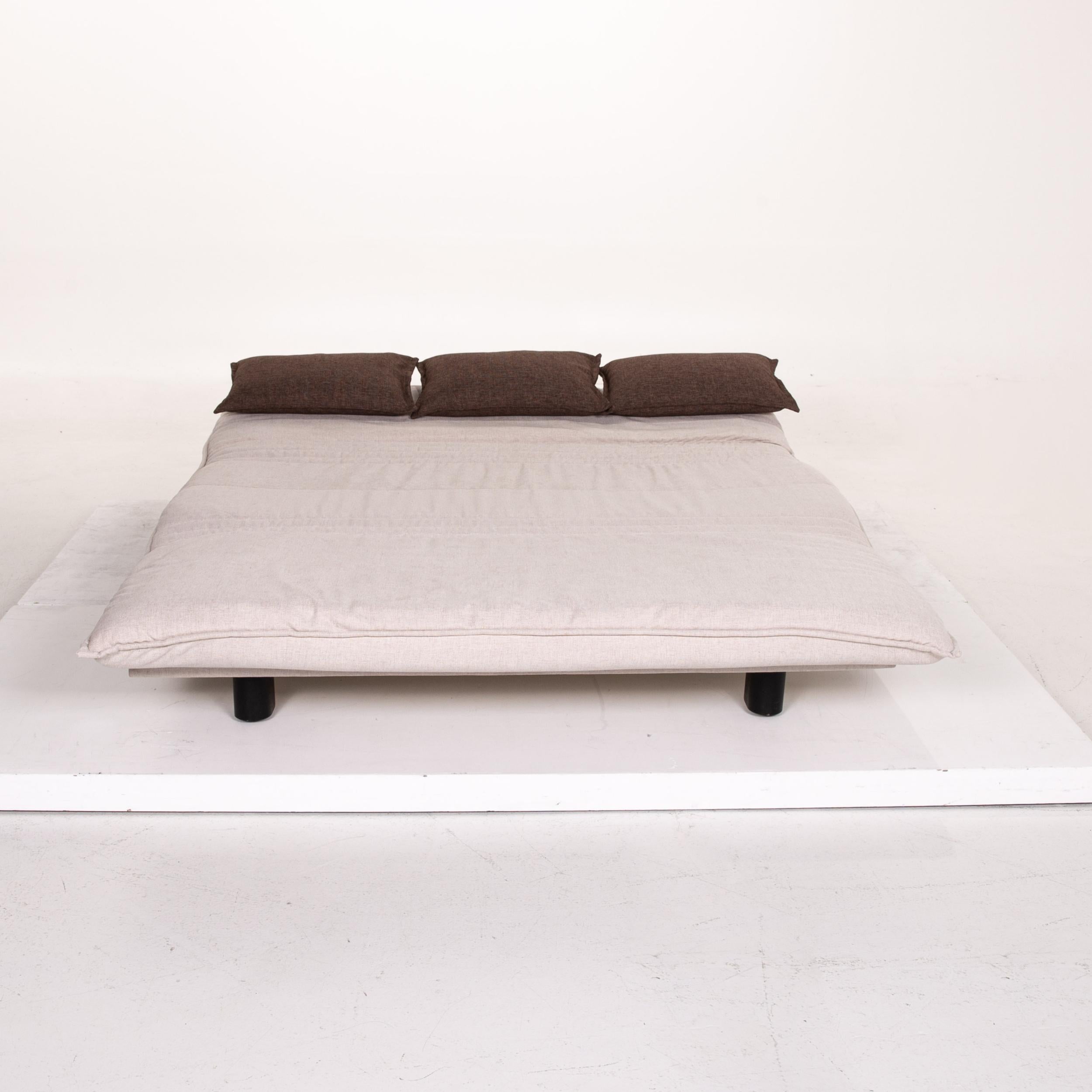 sofa bed cream fabric