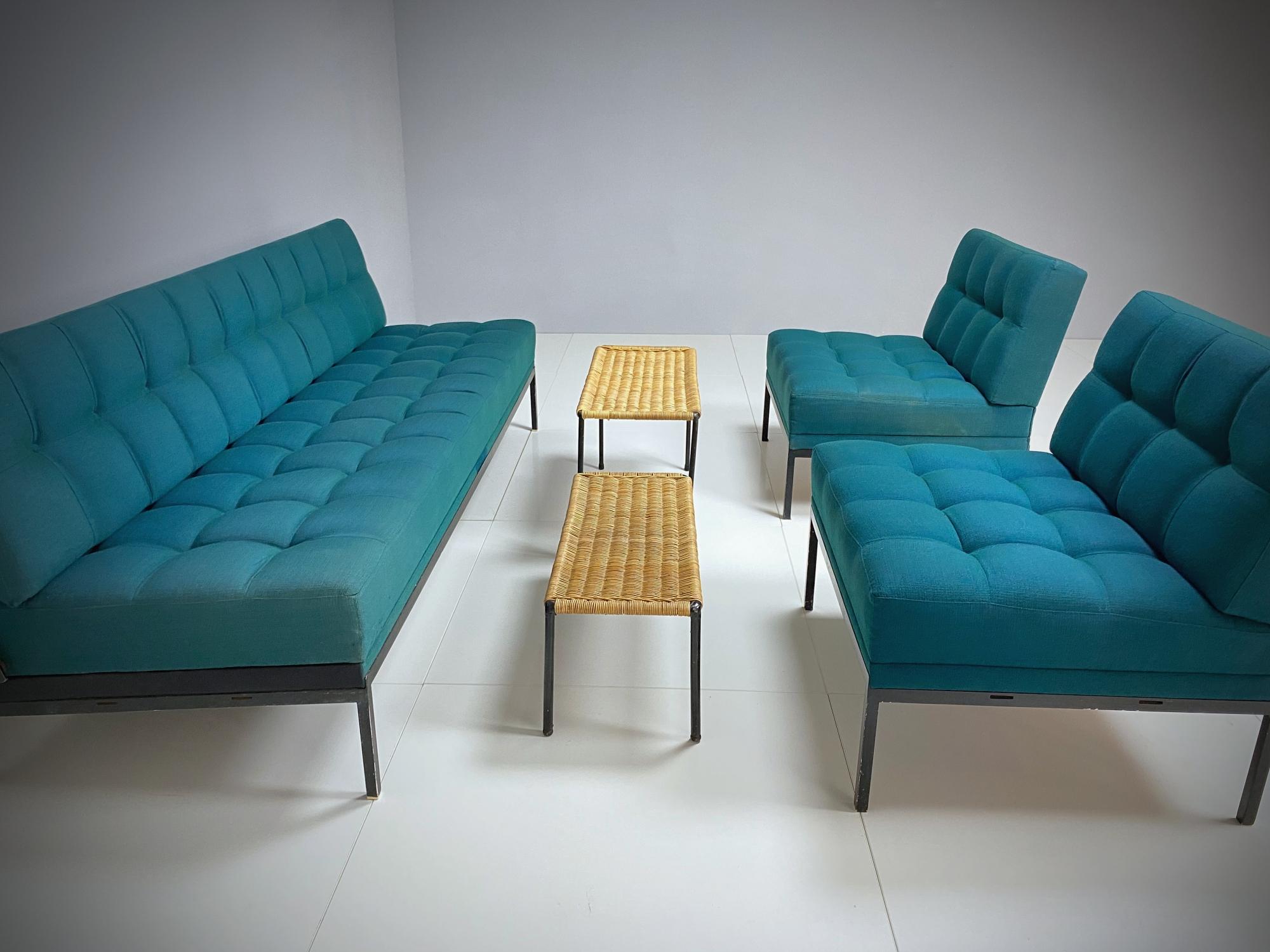 Wittmann Constanze getuftetes Midcentury-Sofa und Stühle von J. Spalt, 1970er Jahre, Österreich (Österreichisch) im Angebot