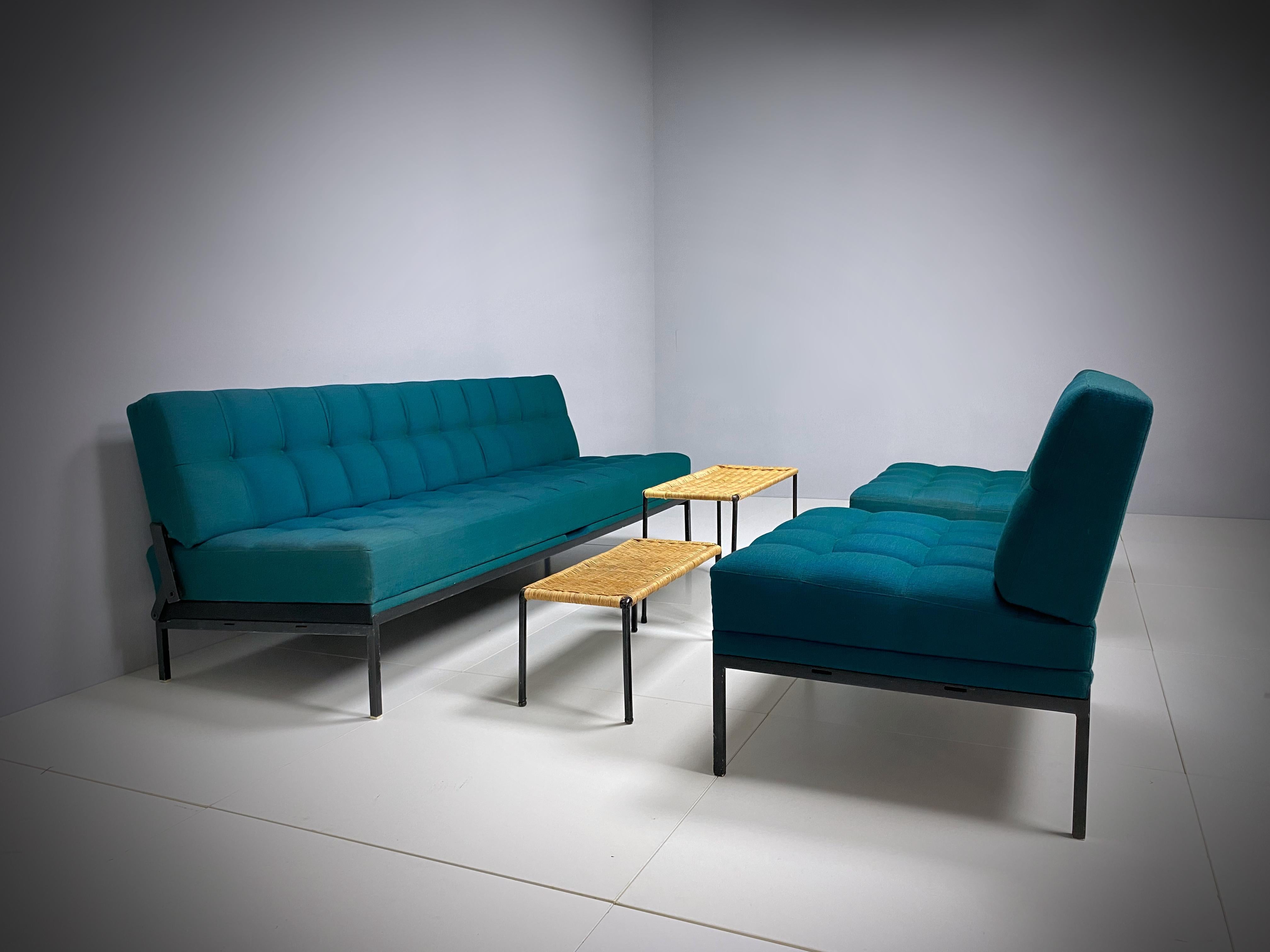 Hand-Crafted Wittmann Constanze Tufted Midcentury Sofa & Chairs by J. Spalt, 1970s, Austria For Sale