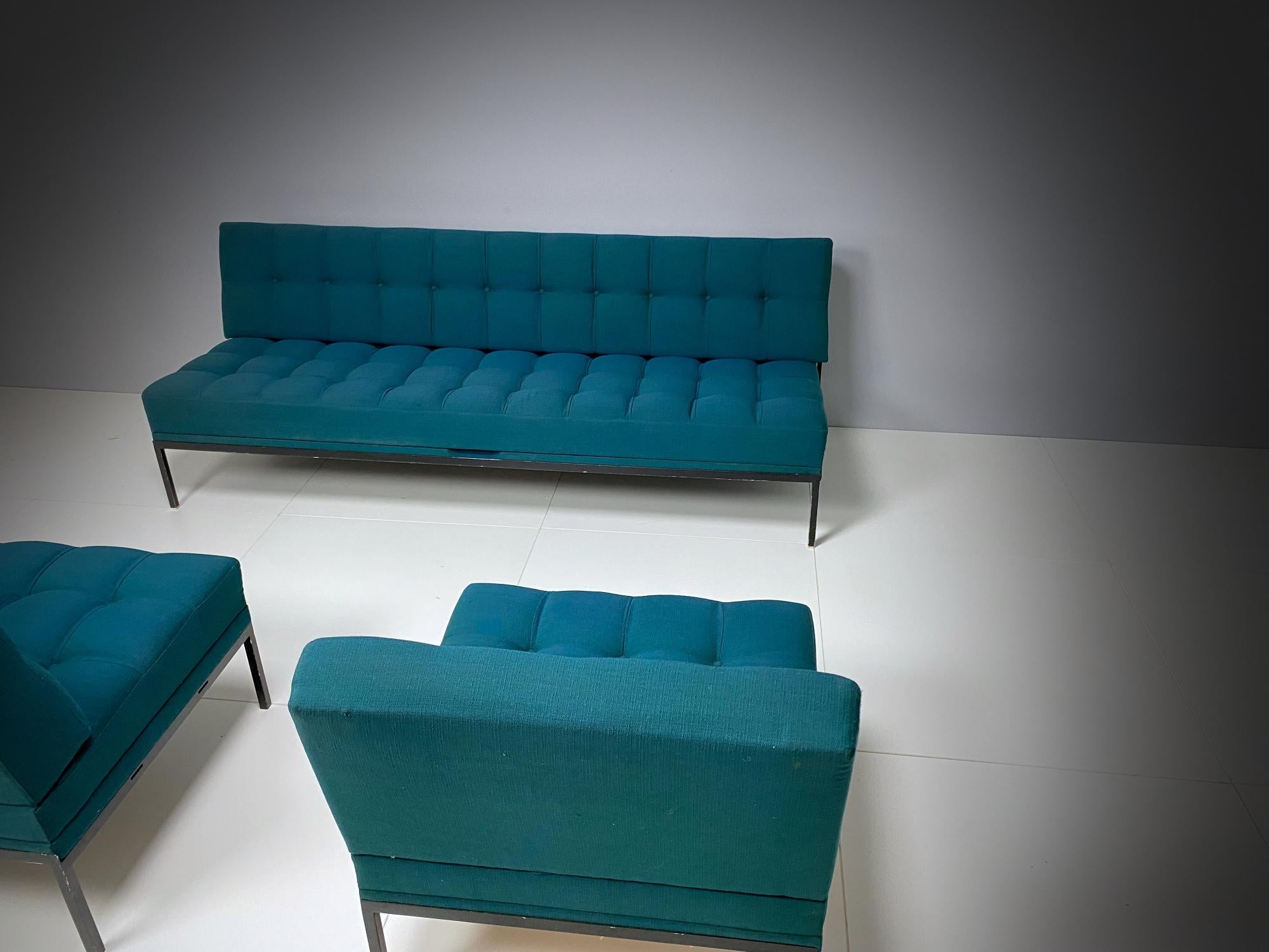 Wittmann Constanze Tufted Midcentury Sofa & Chairs by J. Spalt, 1970s, Austria In Good Condition For Sale In Biebergemund, Hessen