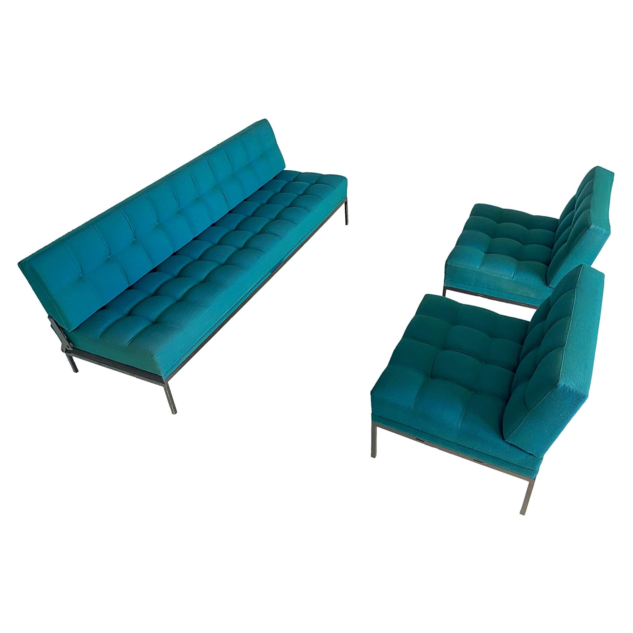 Wittmann Constanze Tufted Midcentury Sofa & Chairs by J. Spalt, 1970s, Austria