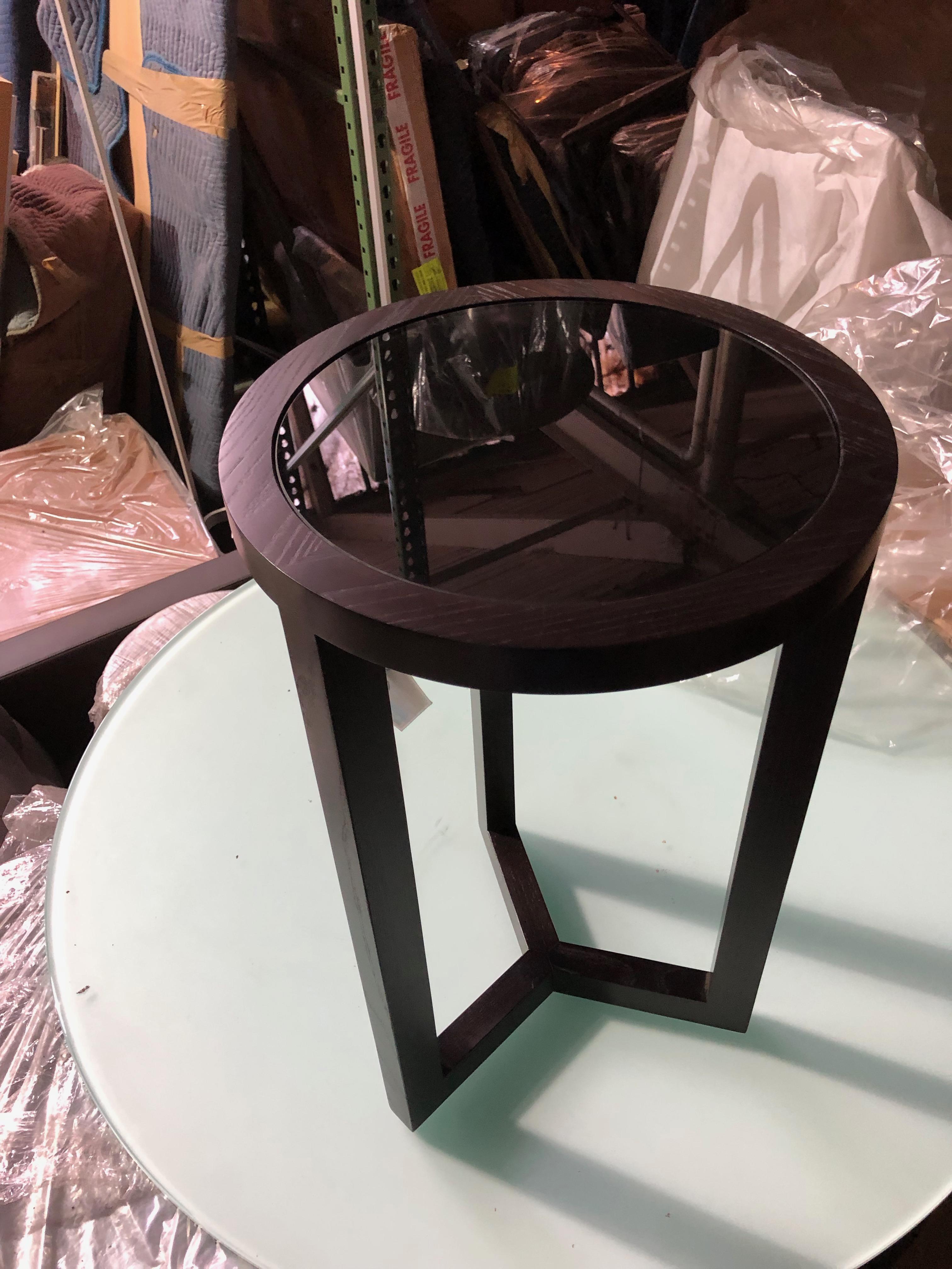 Glass Wittmann Disc Side Table