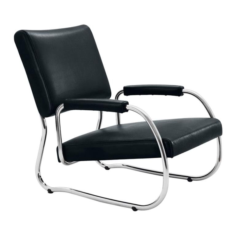 Customizable Wittmann Freischwinger Leather Chair by Friedrich Kiesler