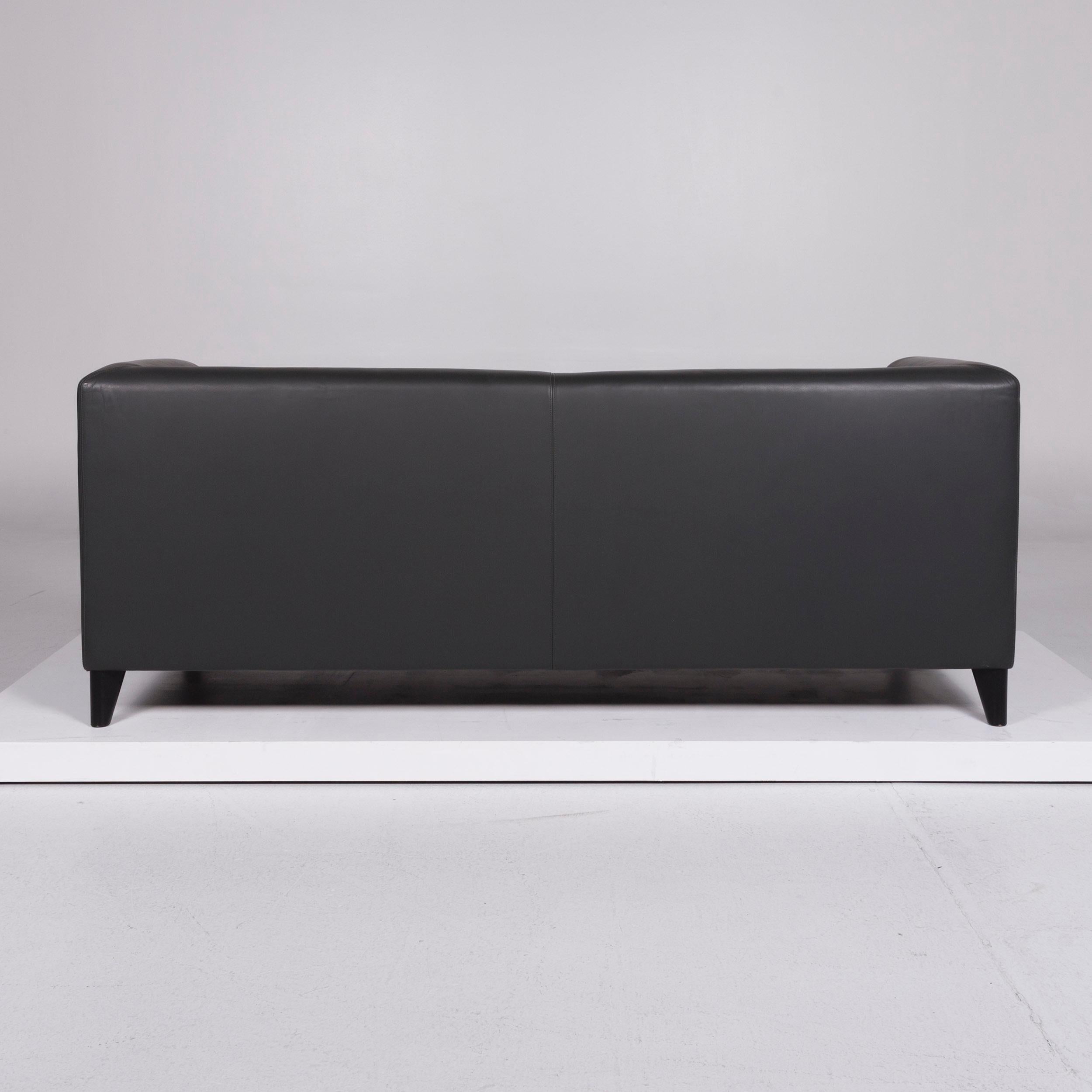 Wittmann Havana Leather Sofa Set by Paolo Piva Gray Three-Seat Armchair 2