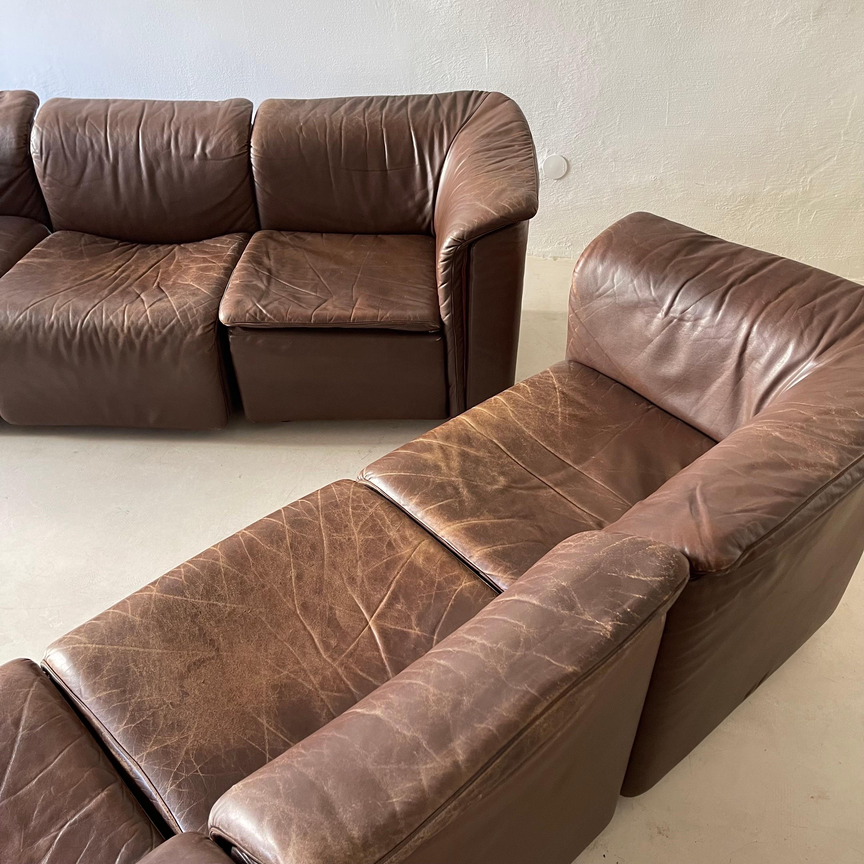 Wittmann 'Hochbarett' Sectional Sofa, Austria, 1970s For Sale 2