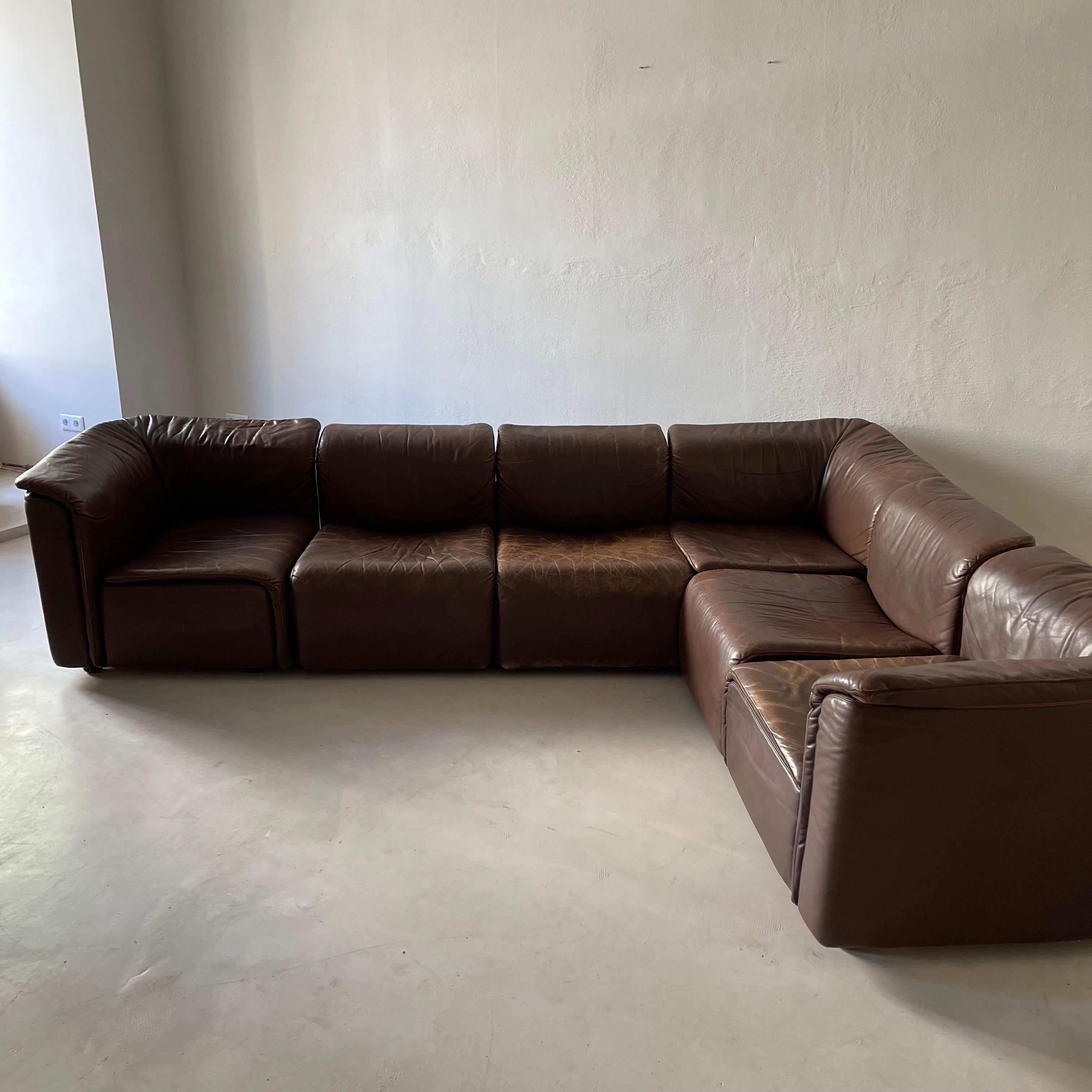 Austrian Wittmann 'Hochbarett' Sectional Sofa, Austria, 1970s For Sale