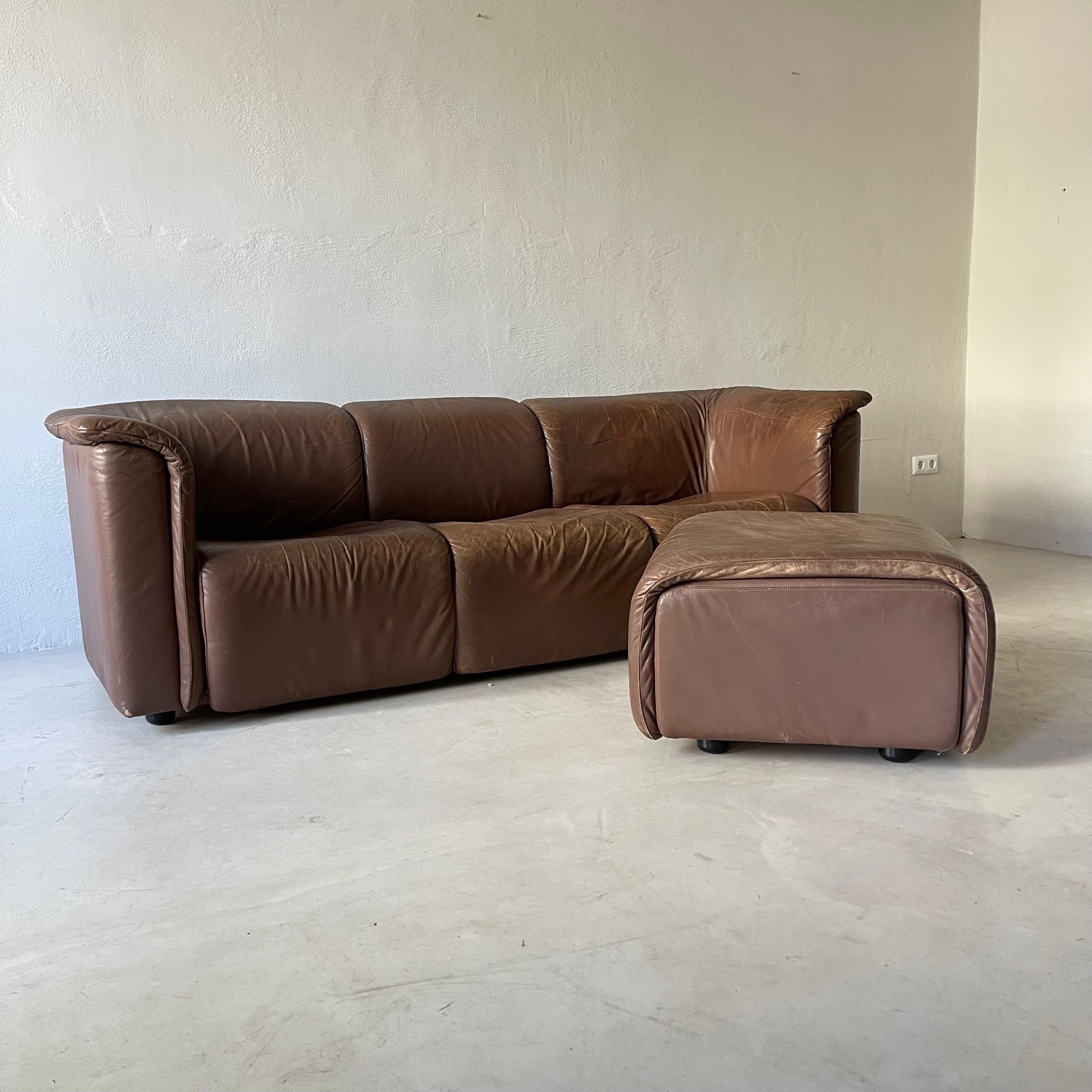 Austrian Wittmann Hochbaret Sofa, Austria 1970s For Sale