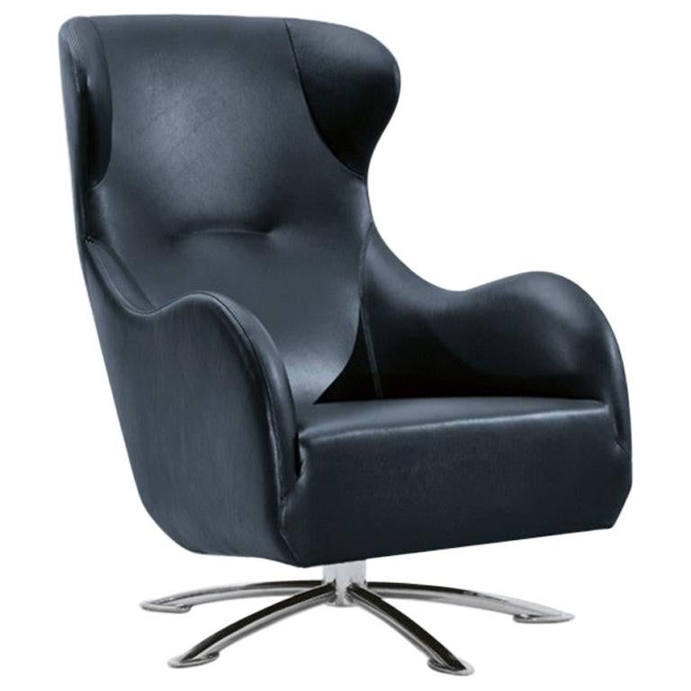 Customizable Wittmann Jolly Swivel Lounge Chair by Jan Armgardt