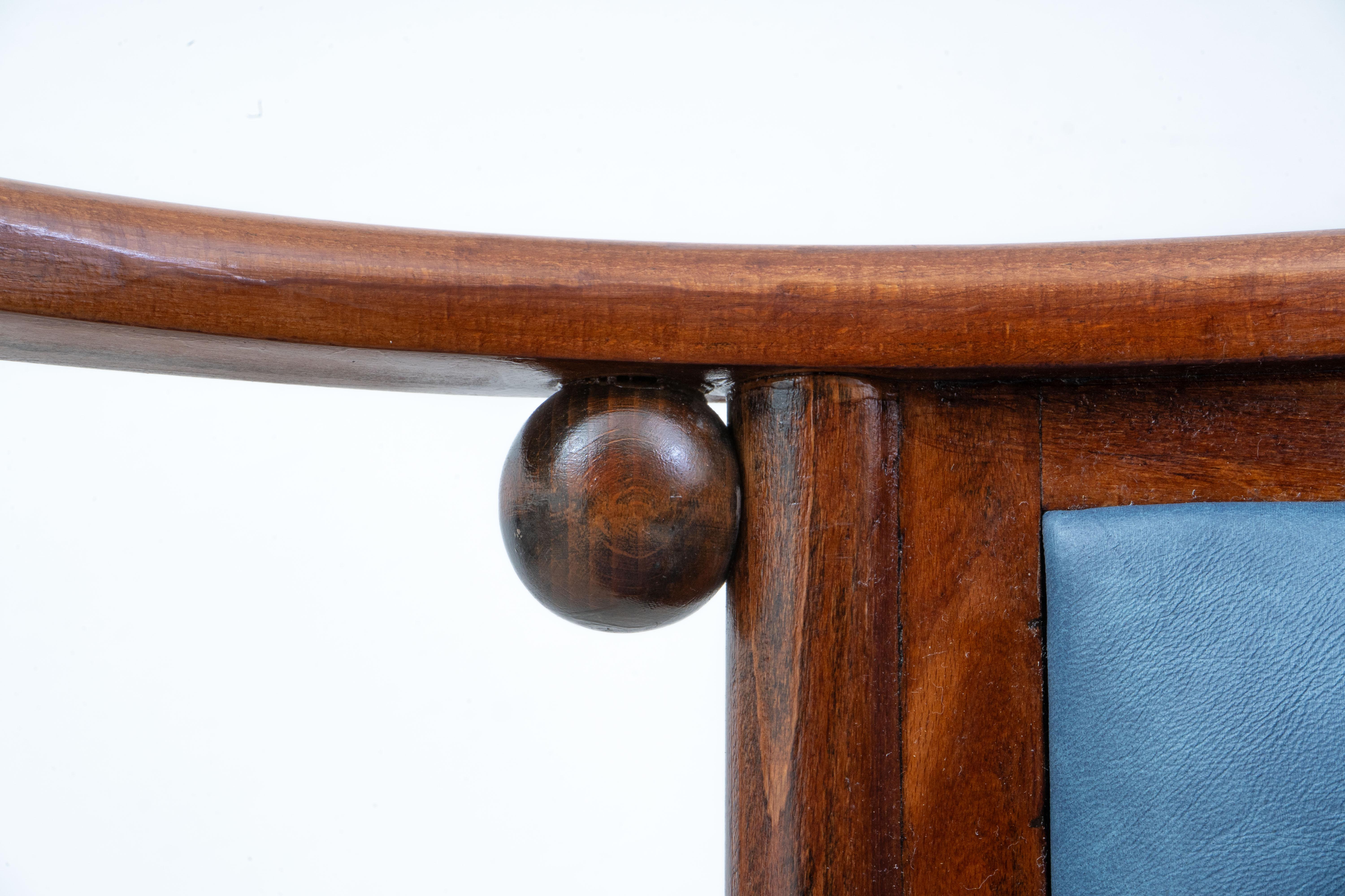 Wittmann - Josef Hoffmann - Fledermaus - Chair (6) - Beech, Leather im Angebot 6