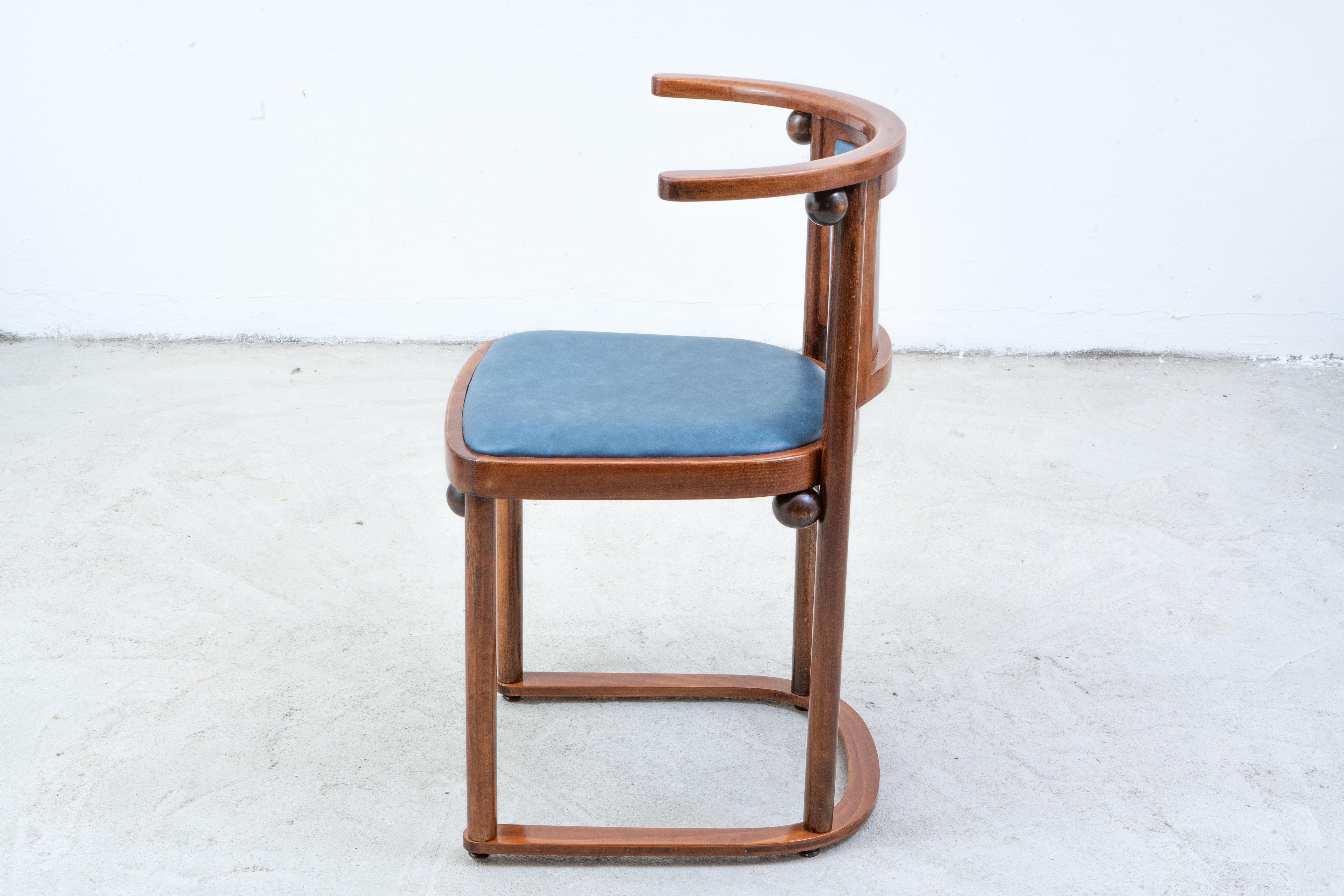Wittmann - Josef Hoffmann - Fledermaus - Chair (6) - Beech, Leather im Angebot 2