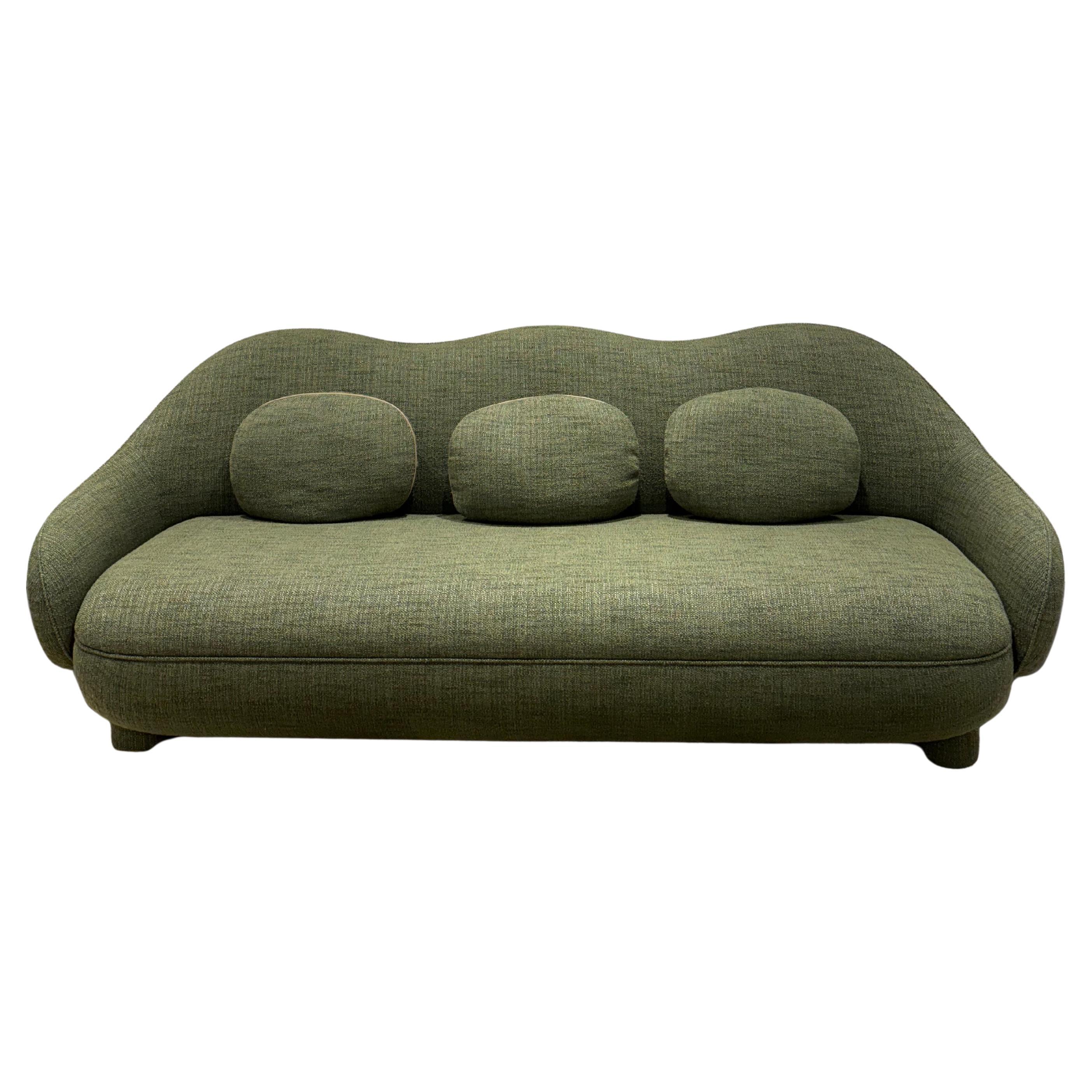 Wittmann Kolinas Green Sofa by Jaime Hayon in STOCK For Sale