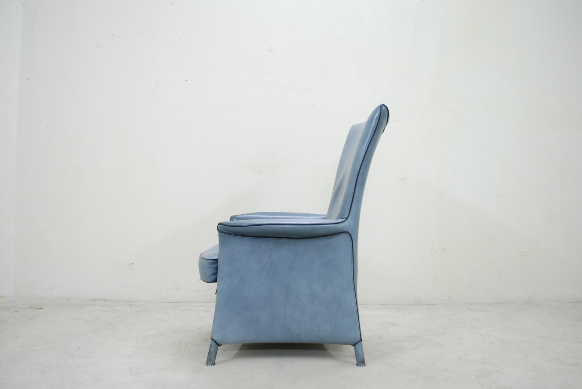 Wittmann Leather Armchair Chair Model Alta Design by Paolo Piva 6