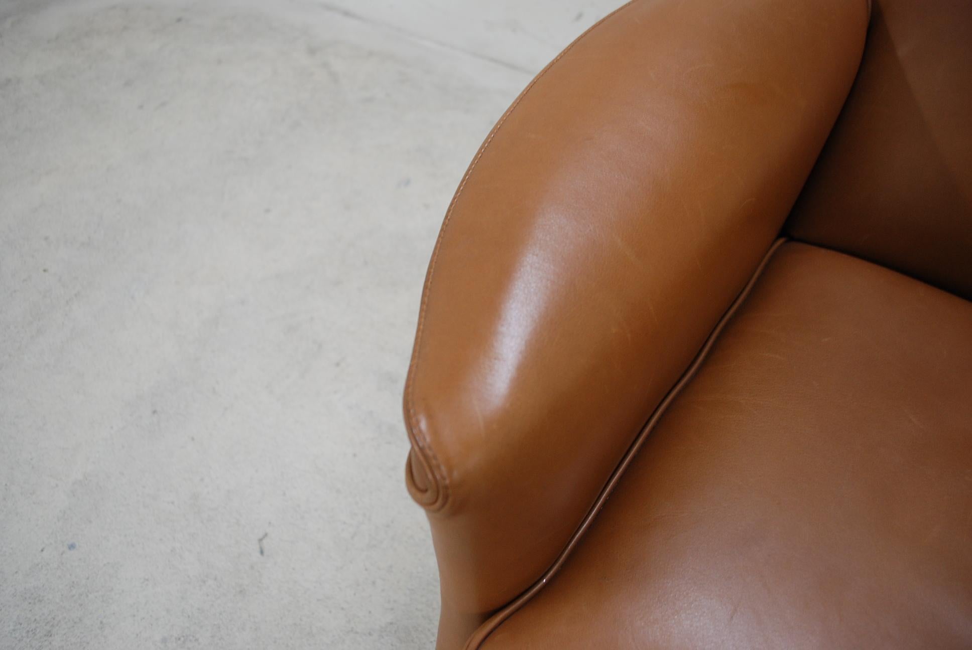 Wittmann Leather Armchair Chair Model Alta Design by Paolo Piva 1