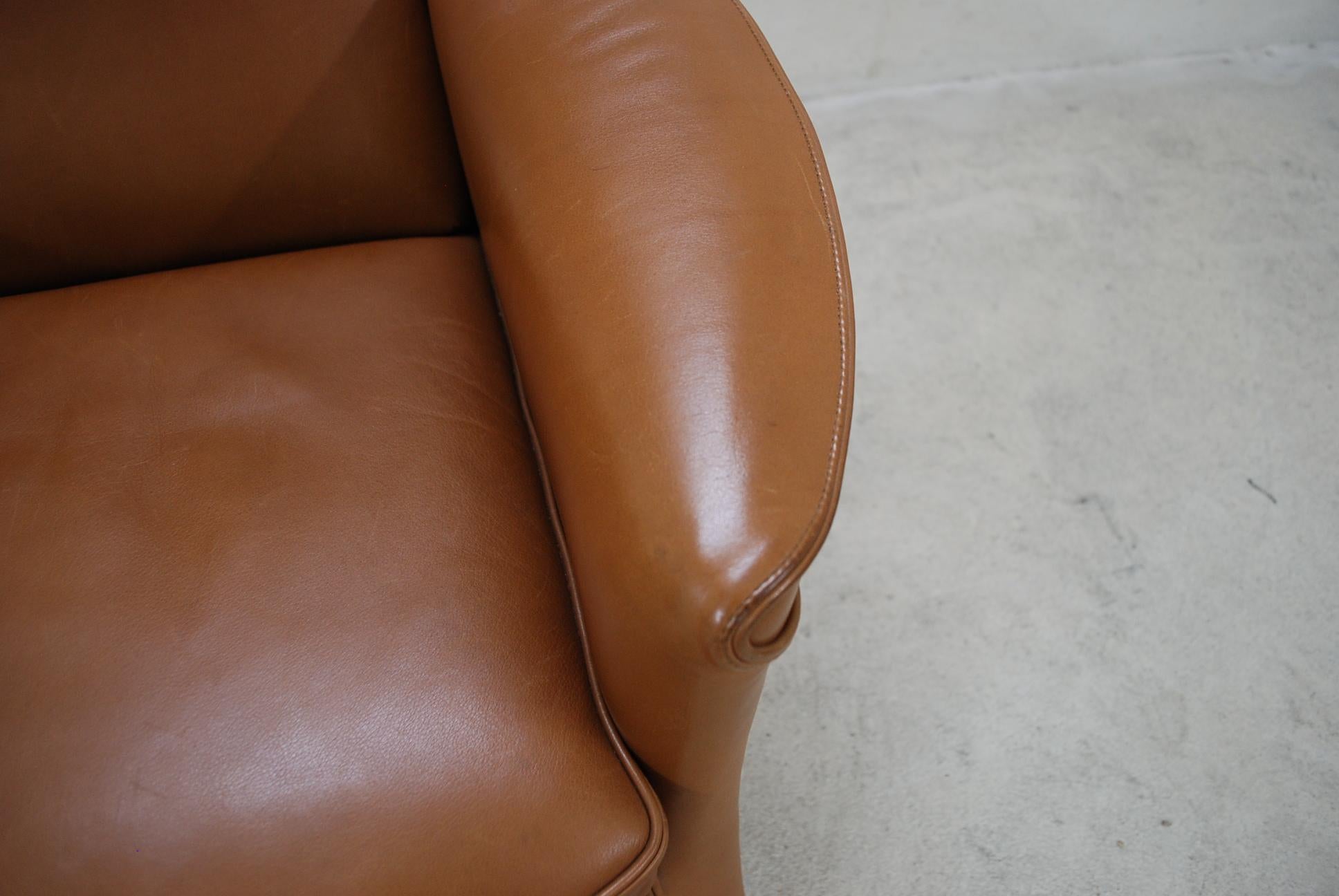 Wittmann Leather Armchair Chair Model Alta Design by Paolo Piva 2