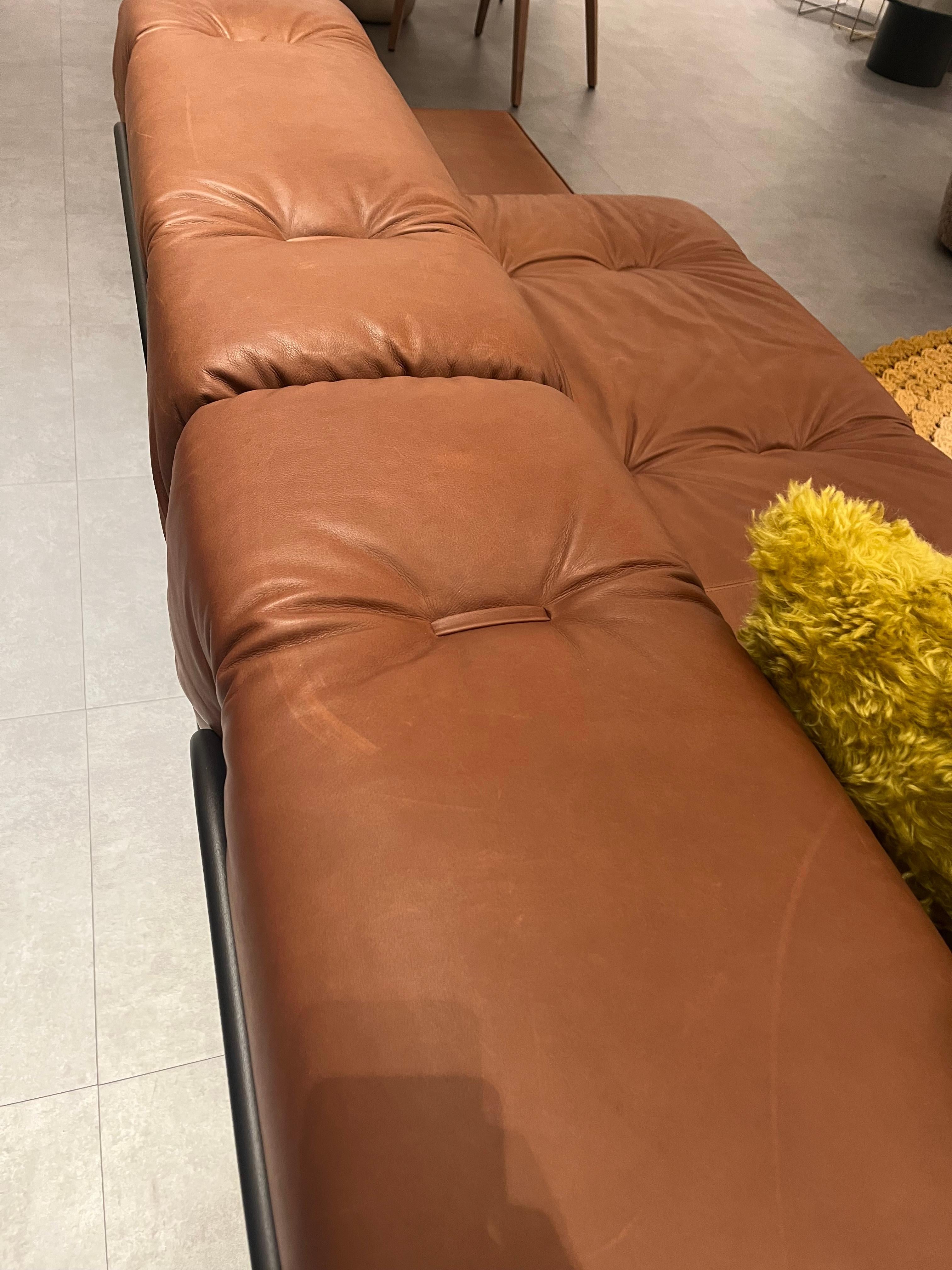 Lit d'atrium Wittmann en cuir par Wittmann Workshop en STOCK en vente 13