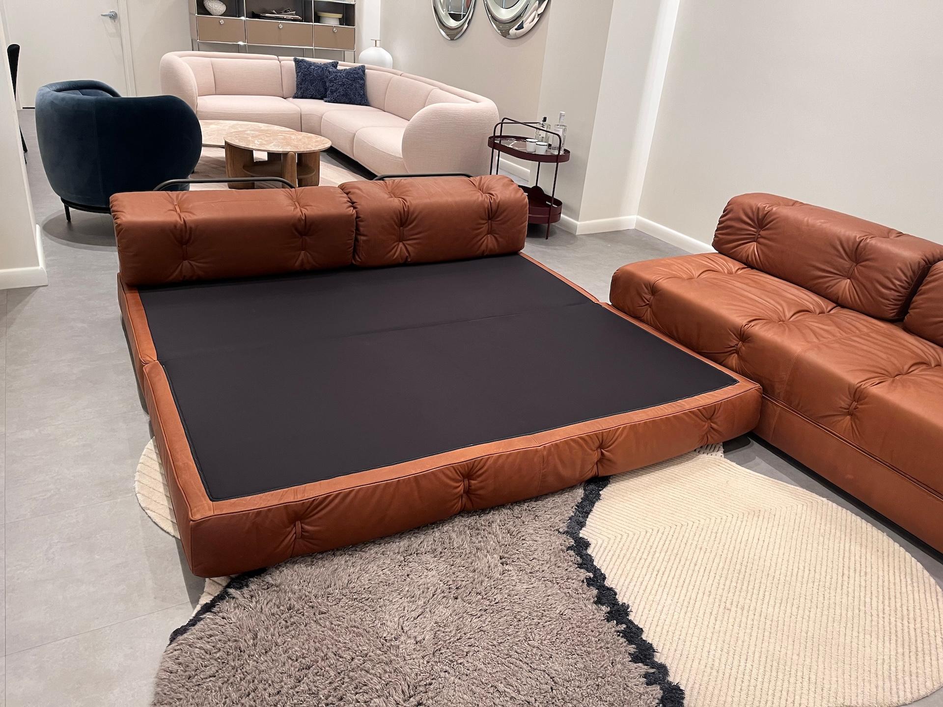 Wittmann Leather Atrium Sofa Bed with Tray Element by Wittmann Workshop in STOCK 4