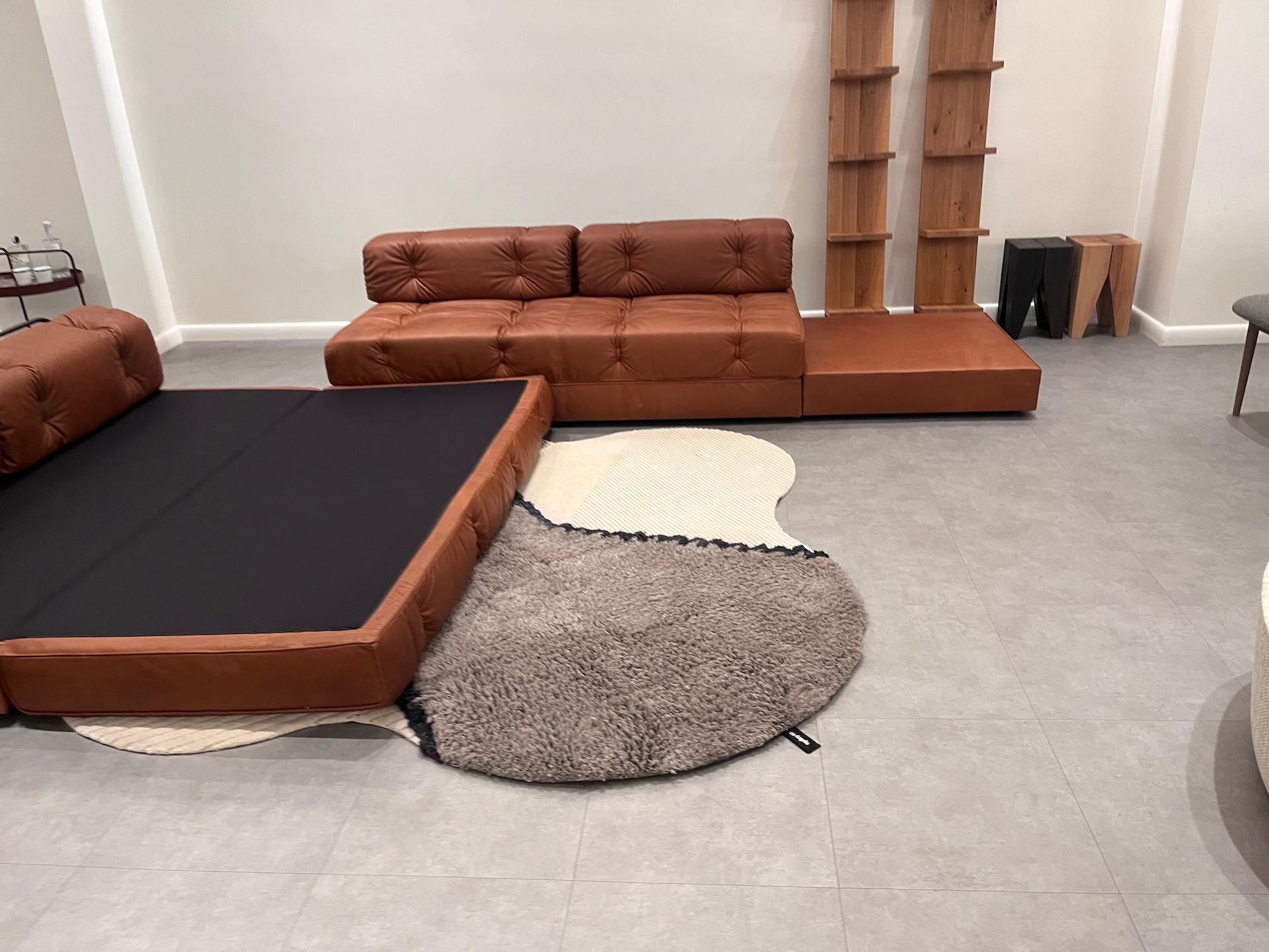 Wittmann Leather Atrium Sofa Beds by Wittmann Workshop in STOCK For Sale 7