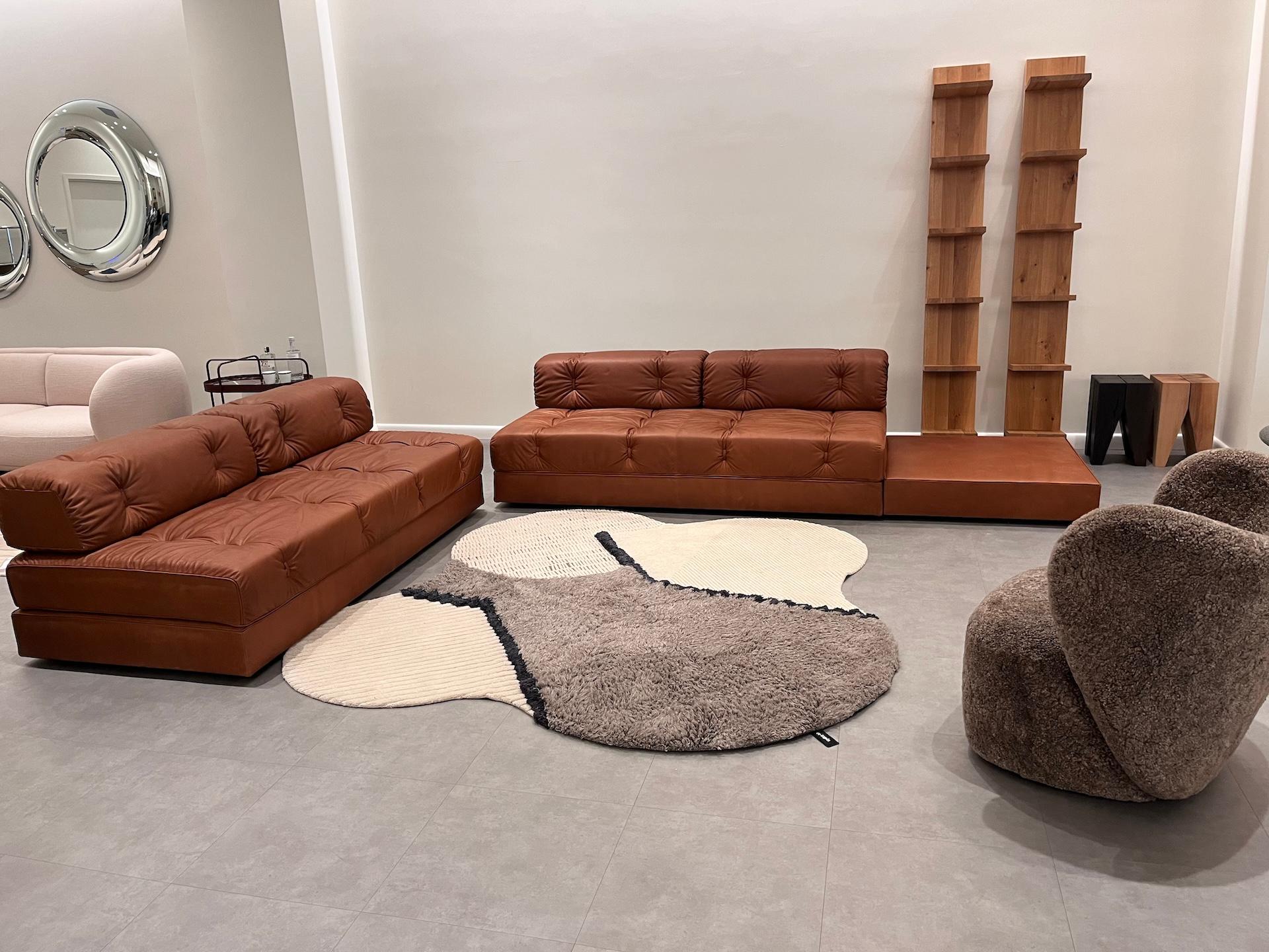 Wittmann Leather Atrium Sofa Beds by Wittmann Workshop in STOCK For Sale 11