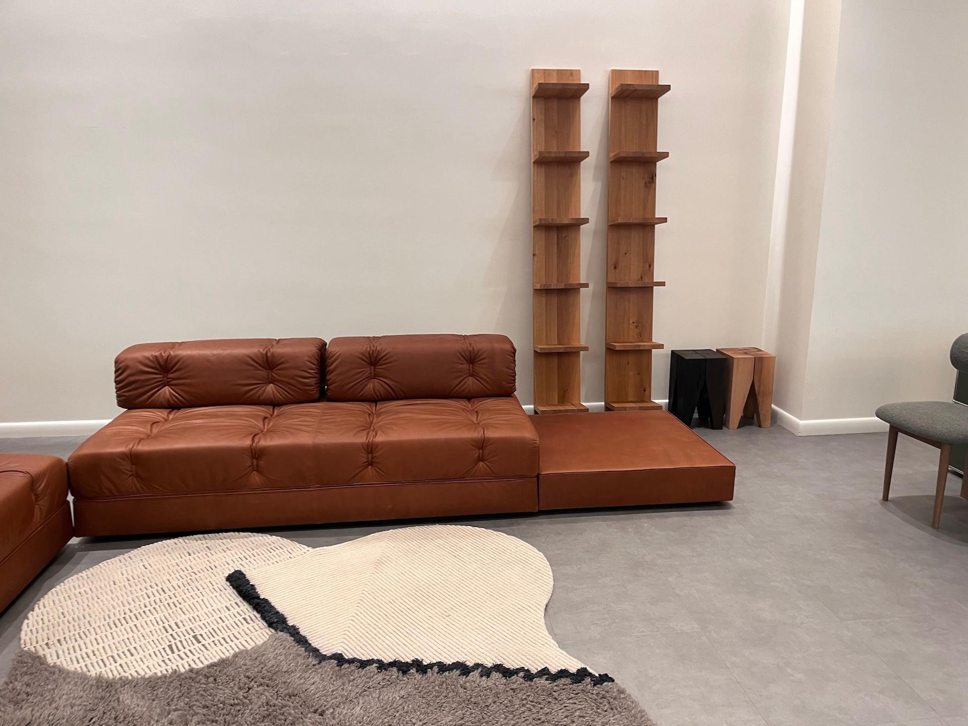 Austrian Wittmann Leather Atrium Sofa Beds by Wittmann Workshop in STOCK For Sale