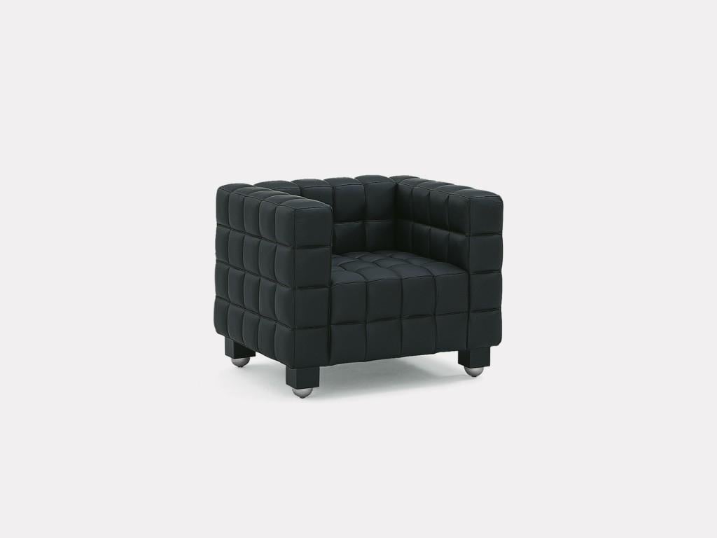 Poltrona Josef Hoffmann Kubus in pelle personalizzabile di Josef Hoffmann in vendita 3