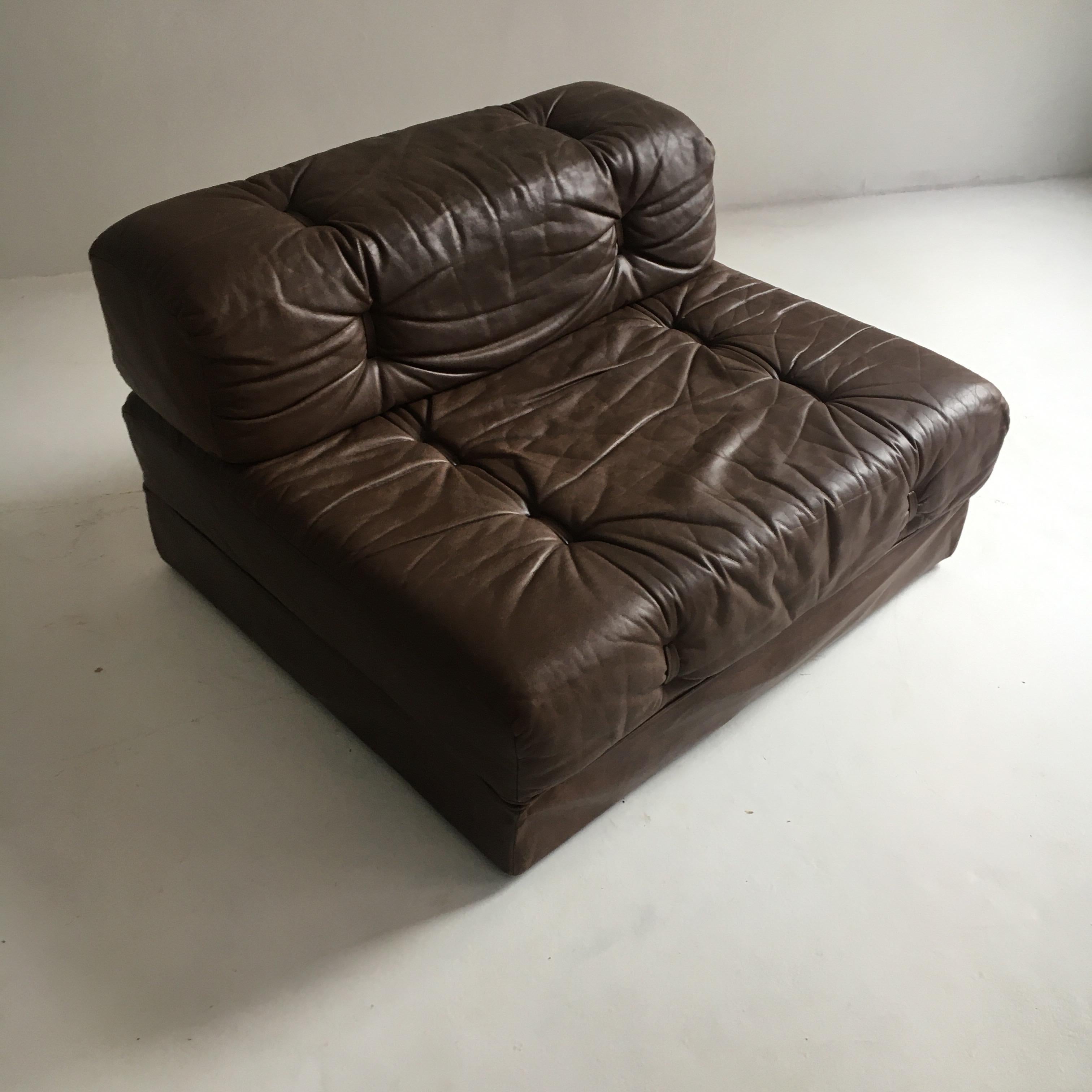 Wittmann Atrium Lounge Chair Convertible Daybed, Austria, 1970 For Sale 3