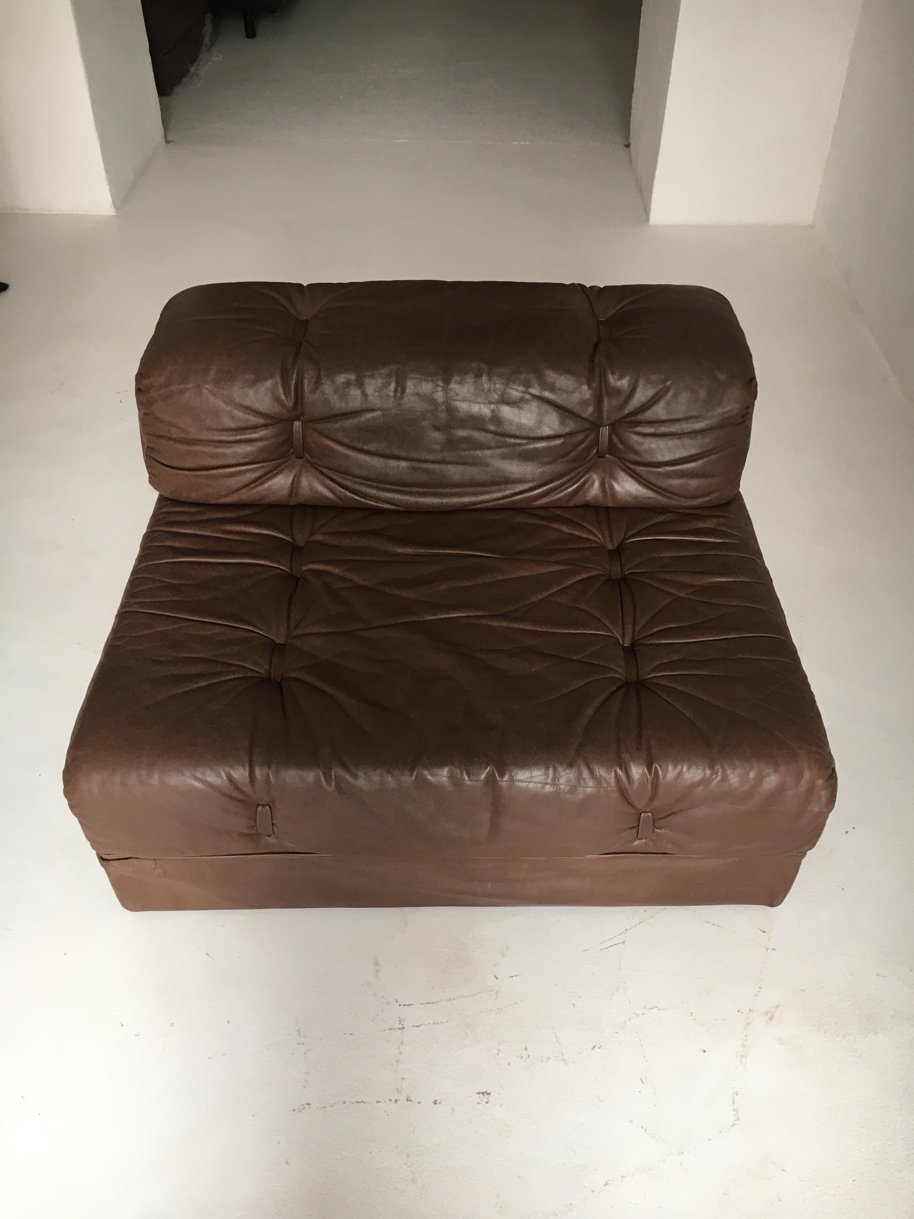 Wittmann Atrium Lounge Chair Convertible Daybed, Austria, 1970 For Sale 6