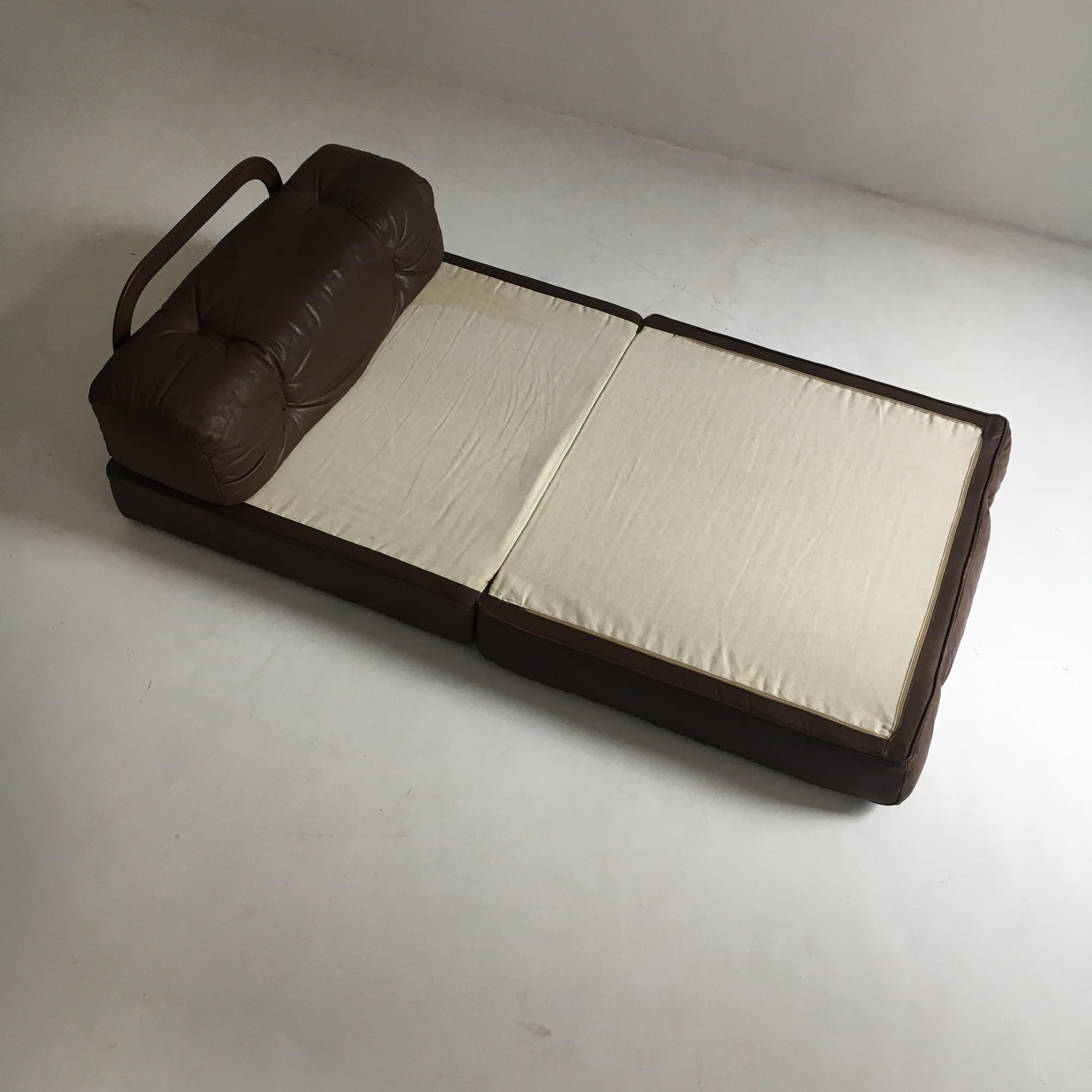 Late 20th Century Wittmann Atrium Lounge Chair Convertible Daybed, Austria, 1970 For Sale