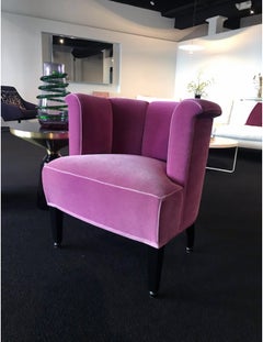 Wittmann Magenta Alleegasse Armchair Designed by Josef Hoffmann