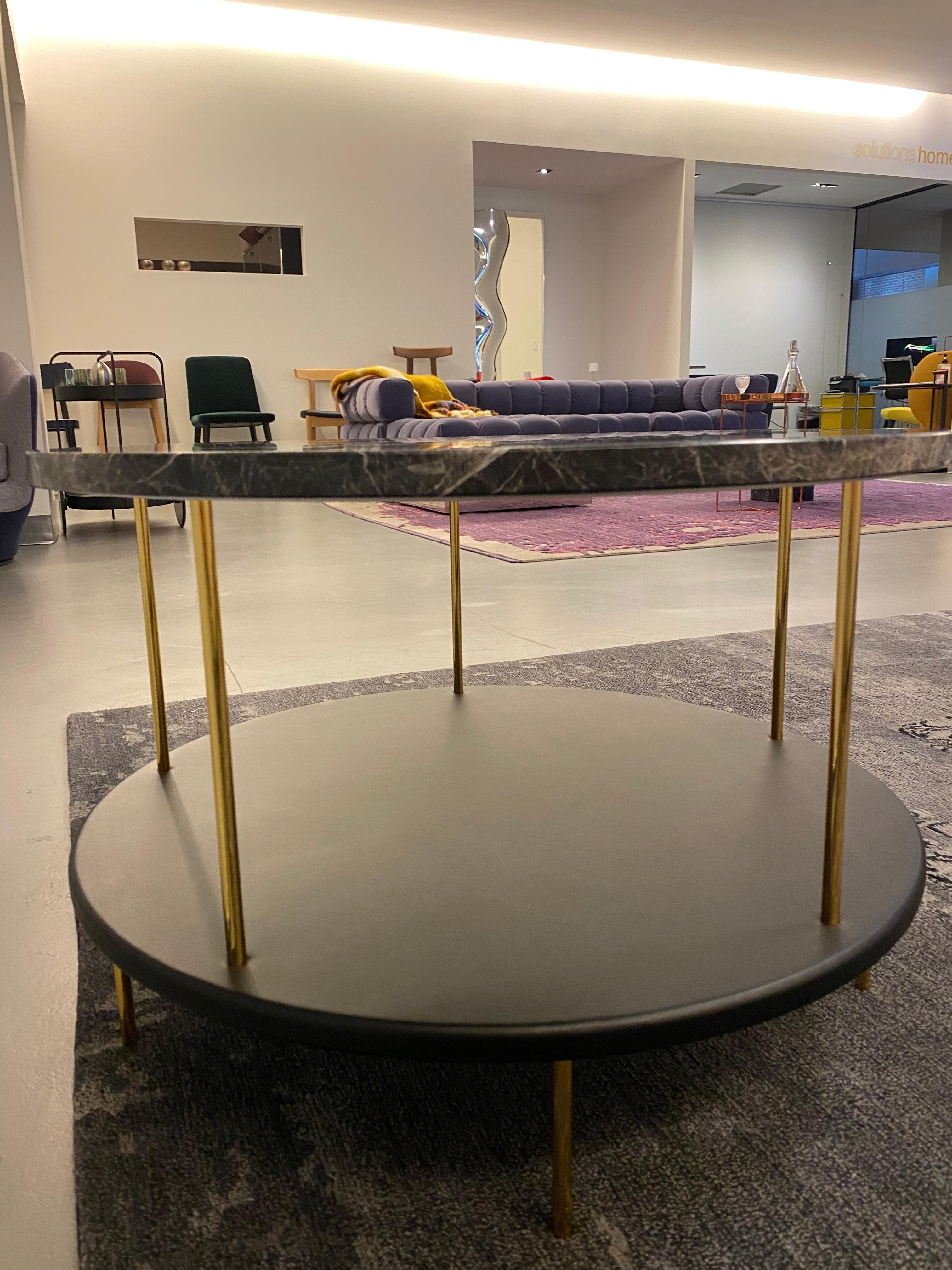 Austrian Wittmann Marble DD Table with Gold-Plated Legs Designed by Jaime Hayon
