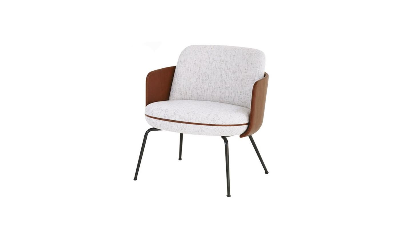 Leather Customizable Wittmann Merwyn Swivel Chair by Sebastian Herkner For Sale