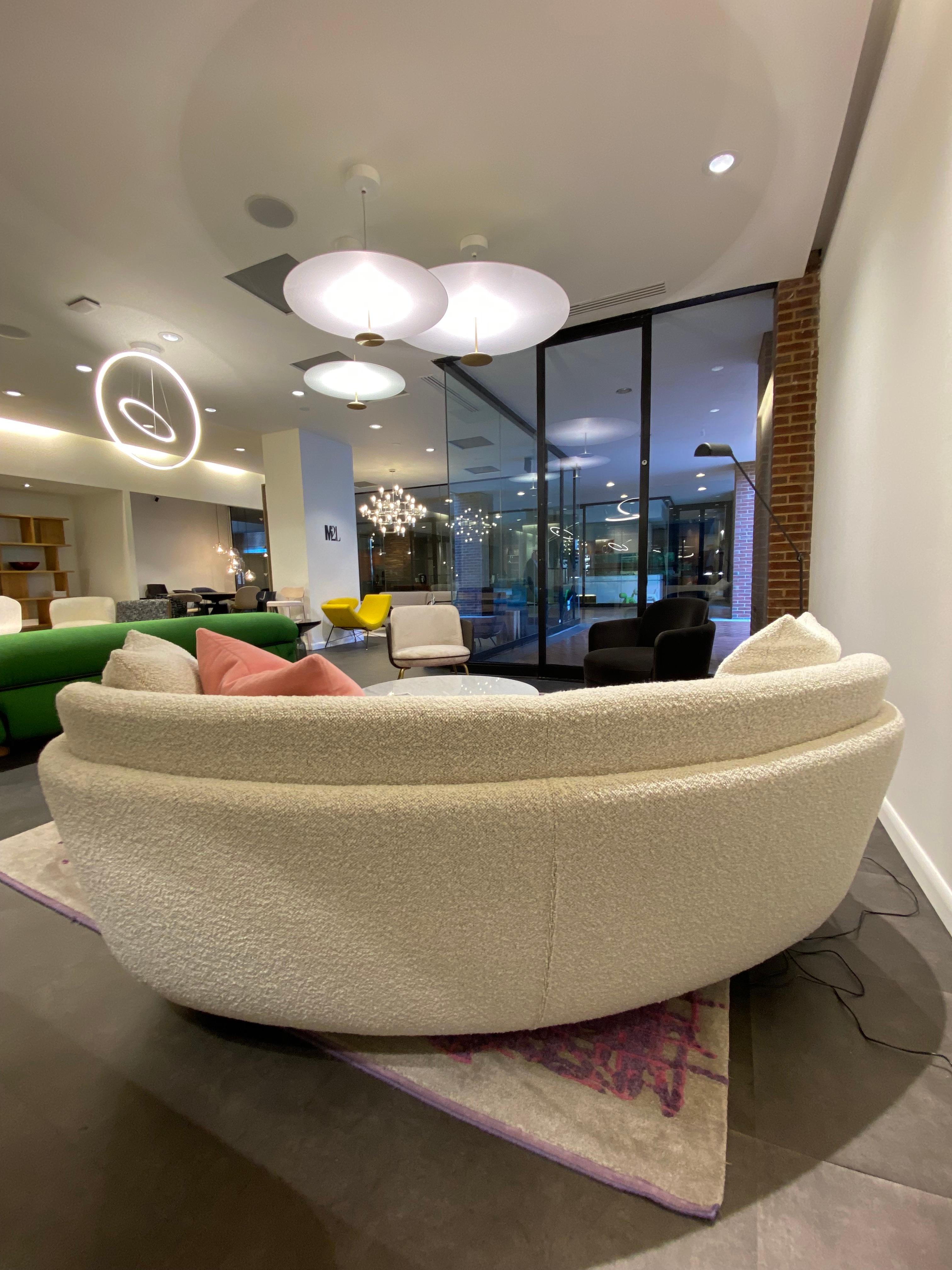 Contemporary  Wittmann Miles Curved Sofa by Sebastian Herkner  For Sale