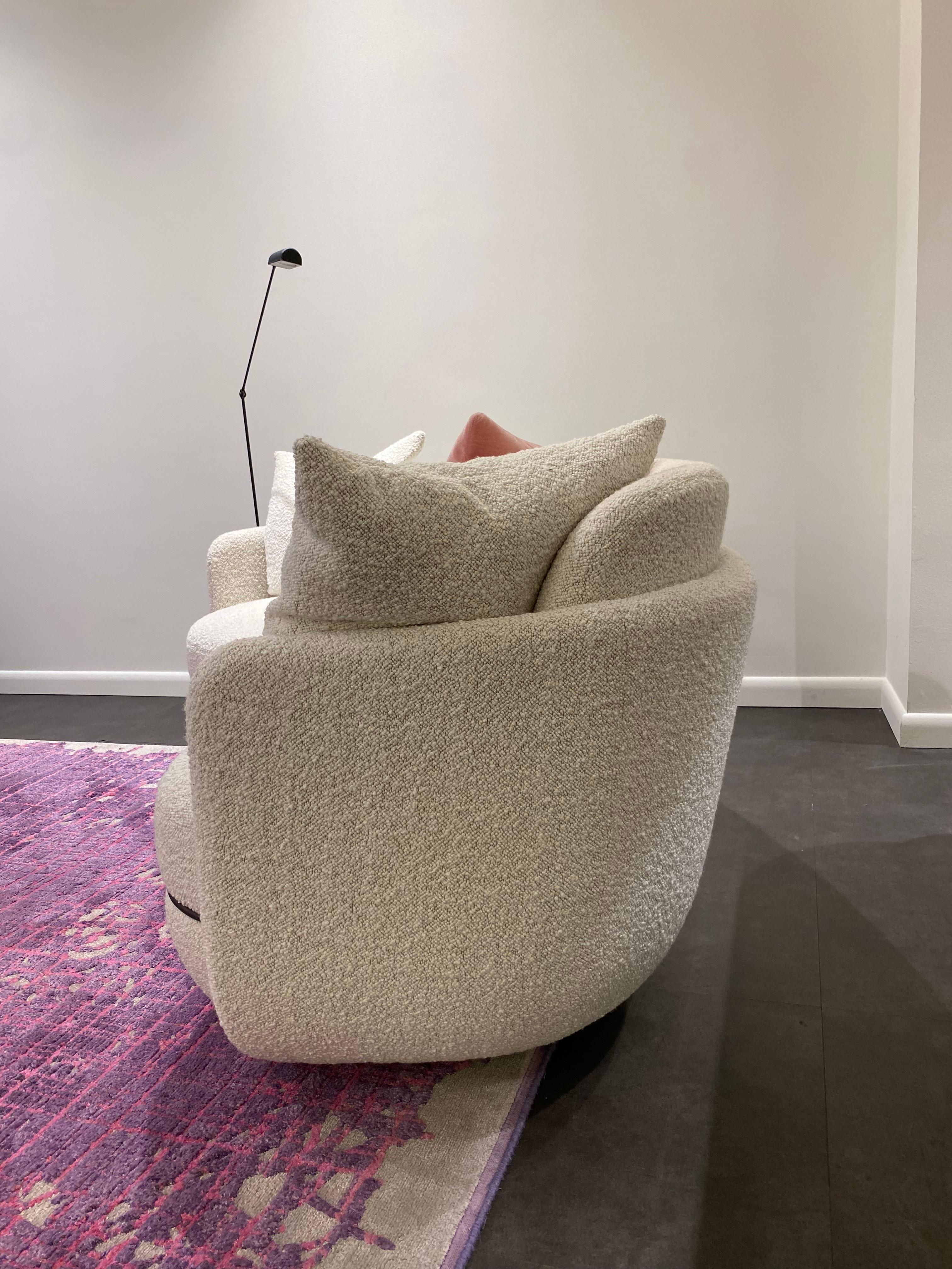 Fabric  Wittmann Miles Curved Sofa by Sebastian Herkner  For Sale