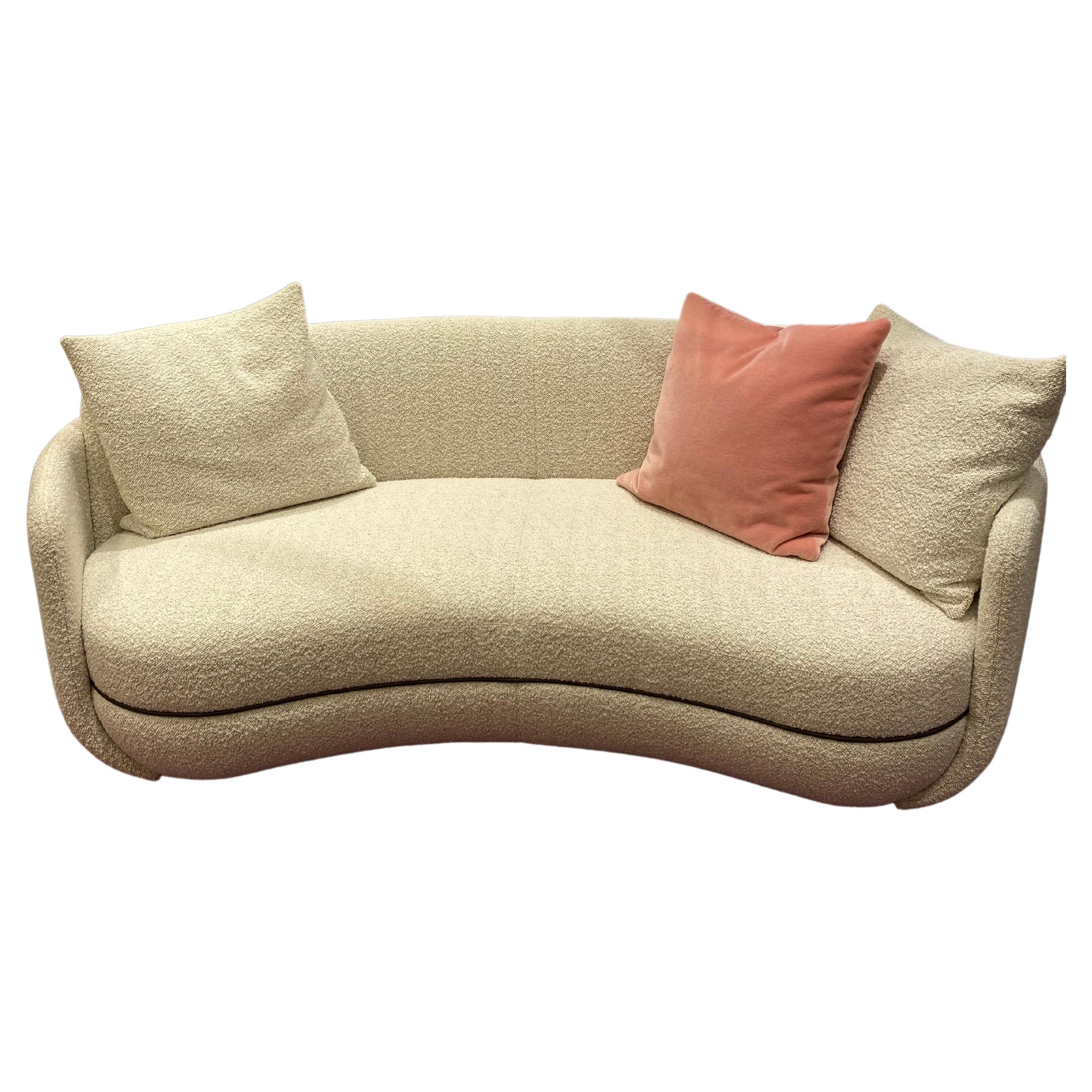  Wittmann Miles Curved Sofa by Sebastian Herkner  For Sale