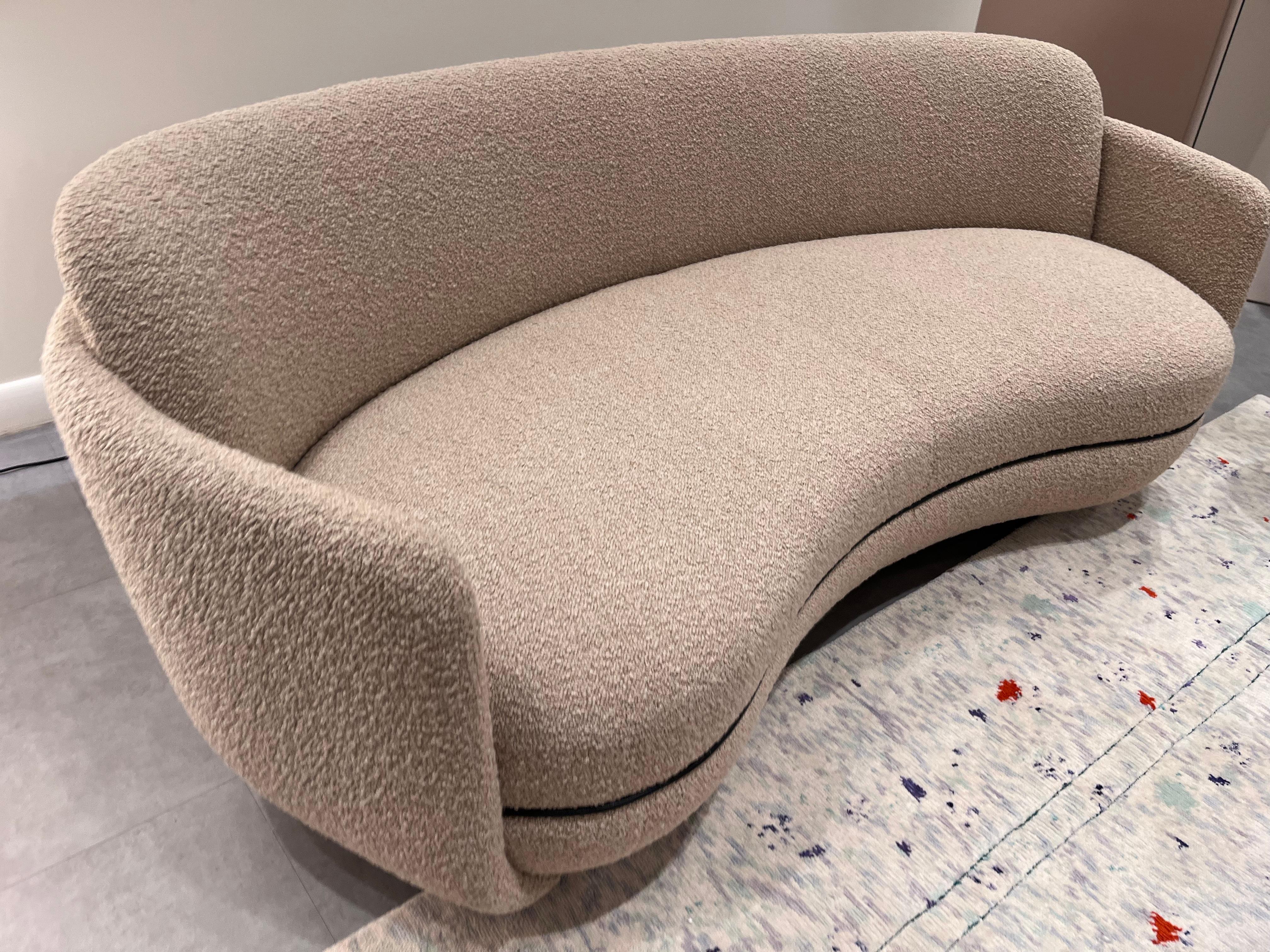  Wittmann Miles Curved Sofa by Sebastian Herkner in STOCK For Sale 1