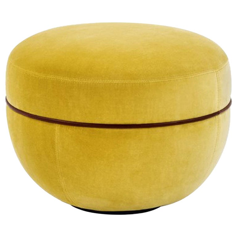 Customizable Wittmann Miles Pouf Stool Designed by Sebastian Herkner