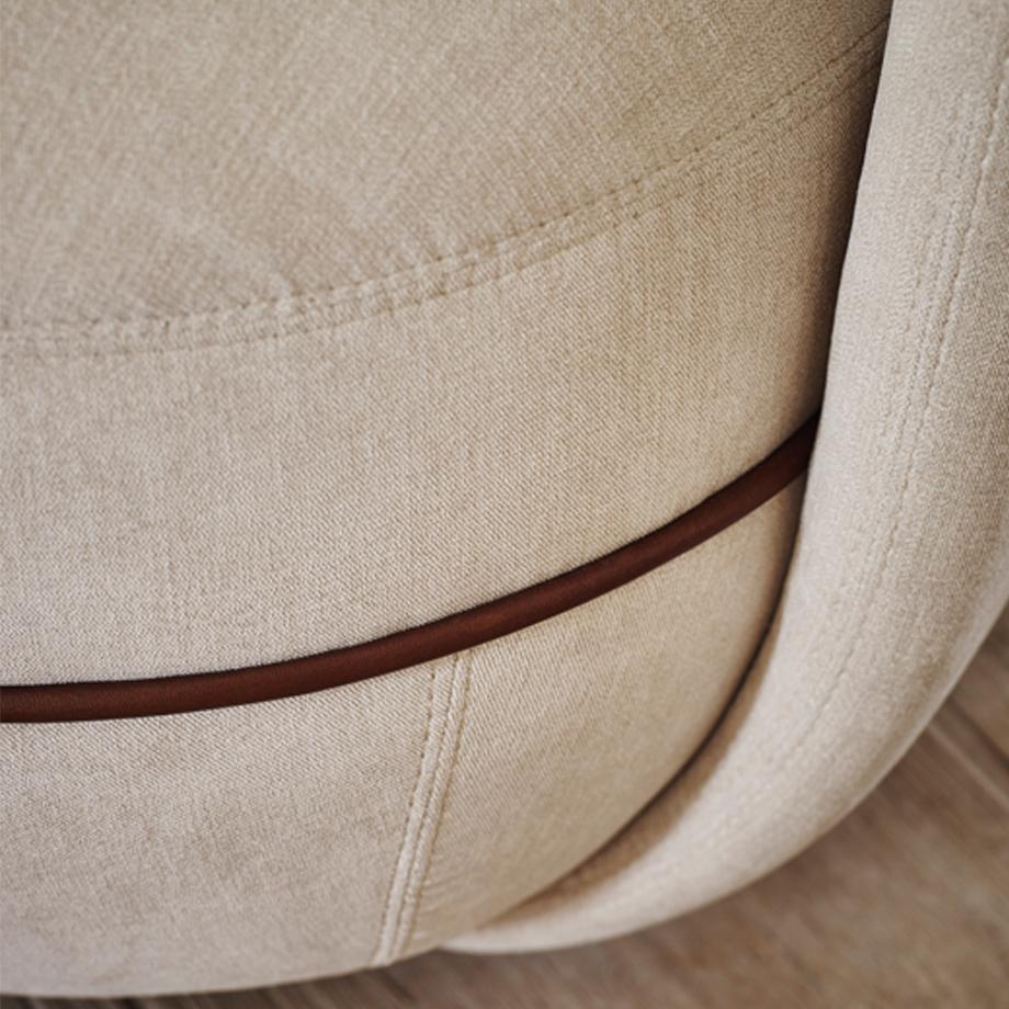 Leather Customizable Wittmann Miles Sofa Designed by Sebastian Herkner For Sale