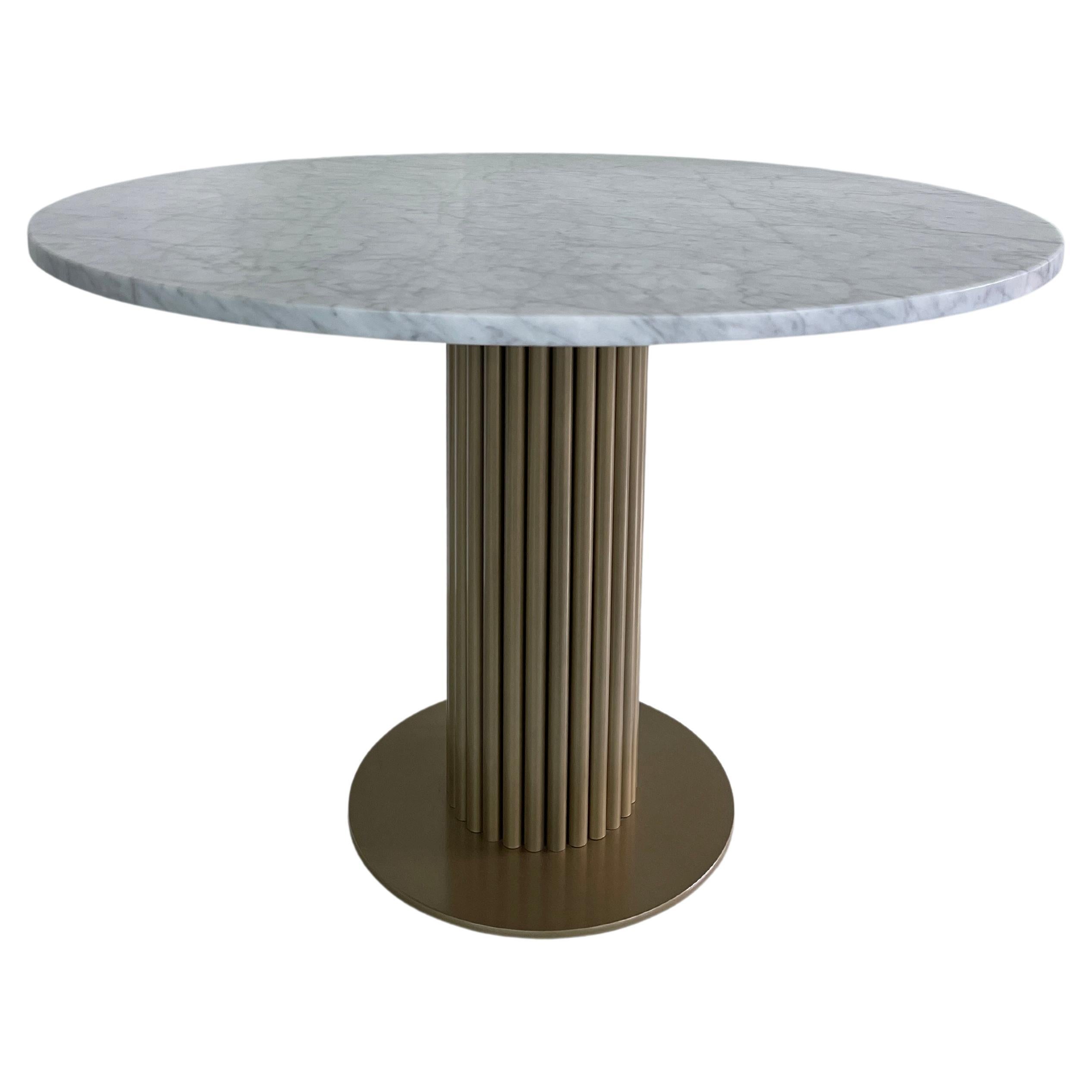 Wittmann Miles White Carrara Marble Table Designed by Sebastian Herkner in Stock