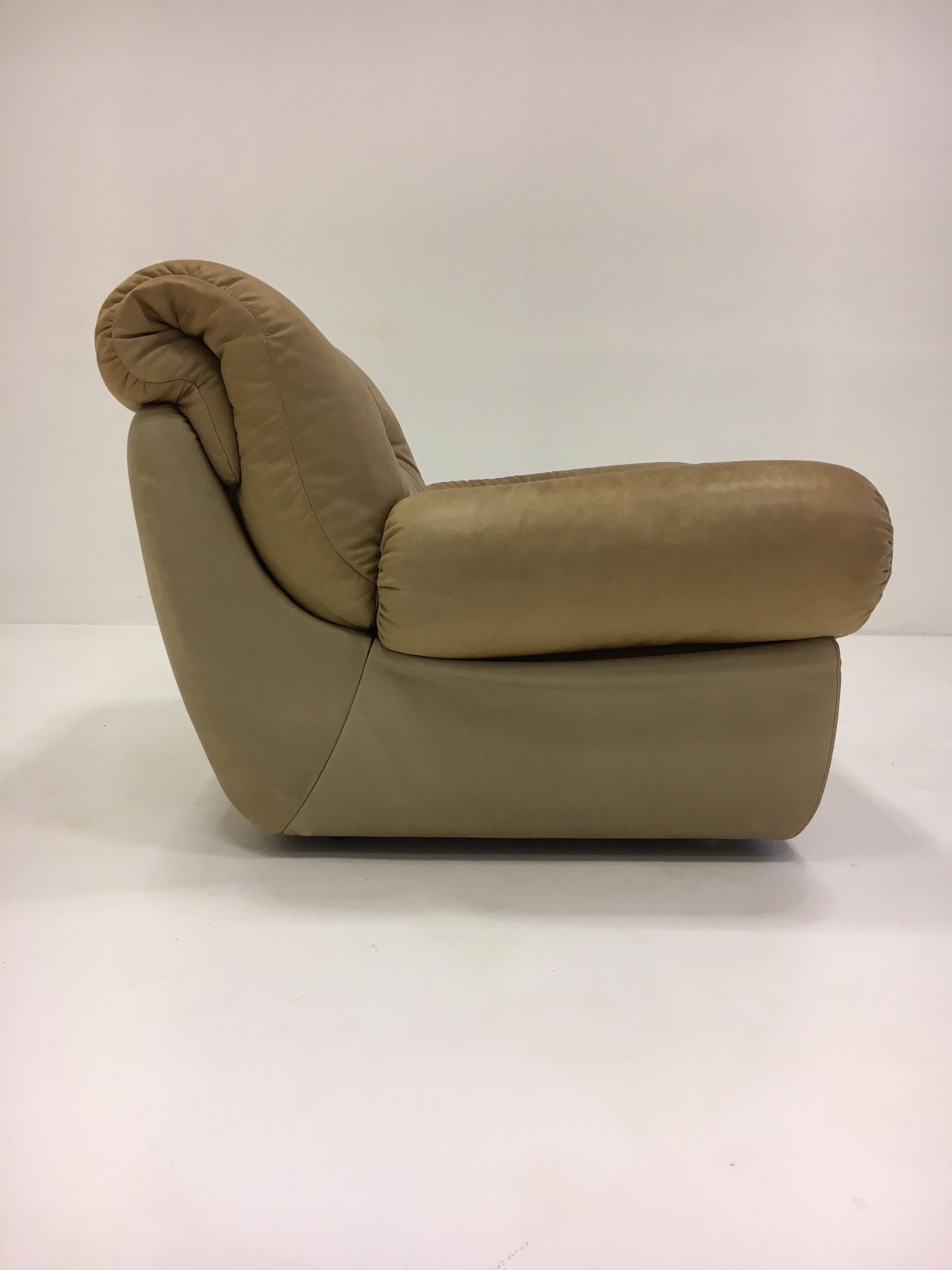 Wittmann, Model 'Chairman' Pair of Lounge Chairs, Patinated Cognac Leather, 1971 For Sale 5