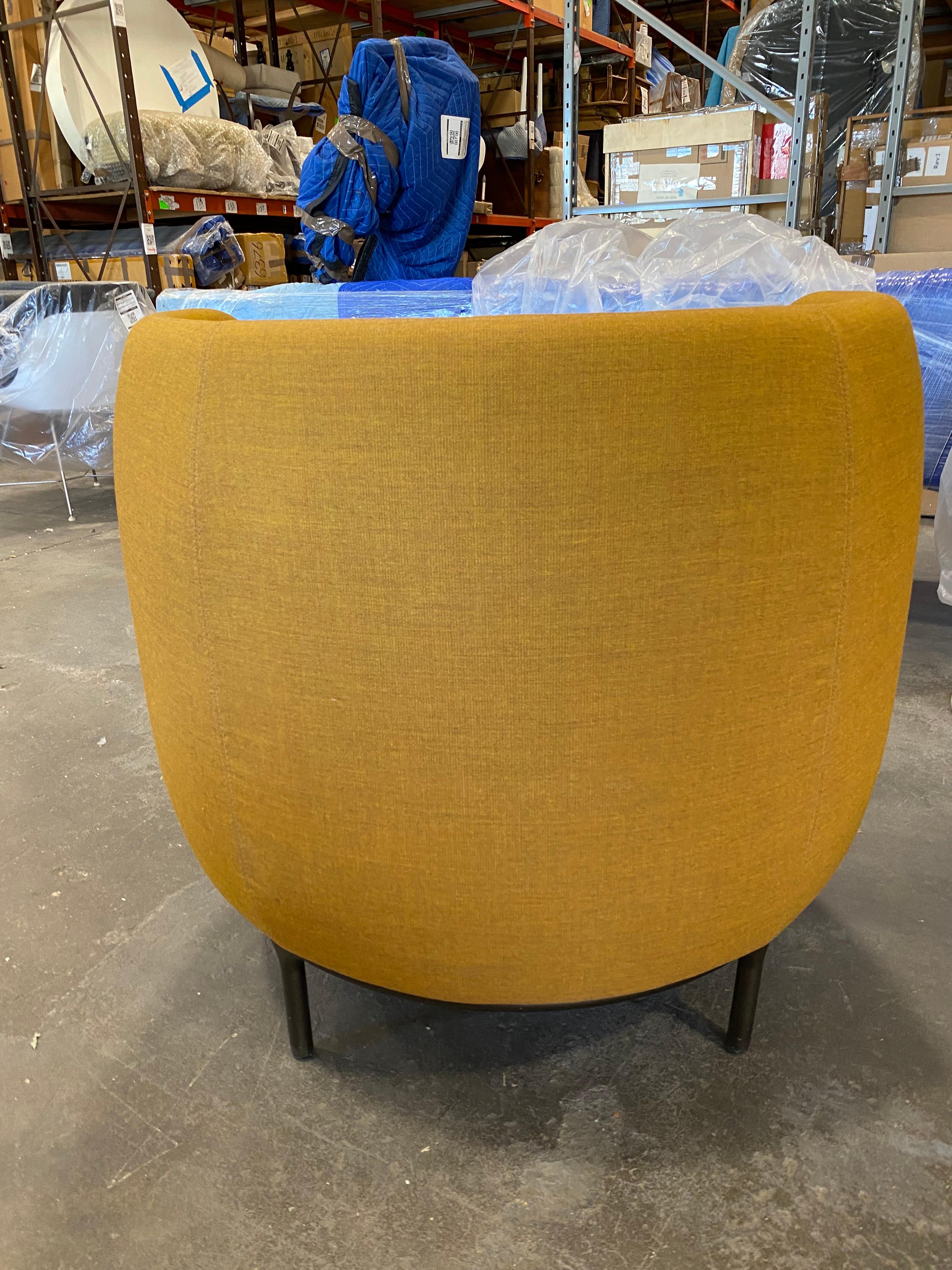 Contemporary Wittmann Mustard Vuelta Armchair by Jaime Hayon in STOCK For Sale