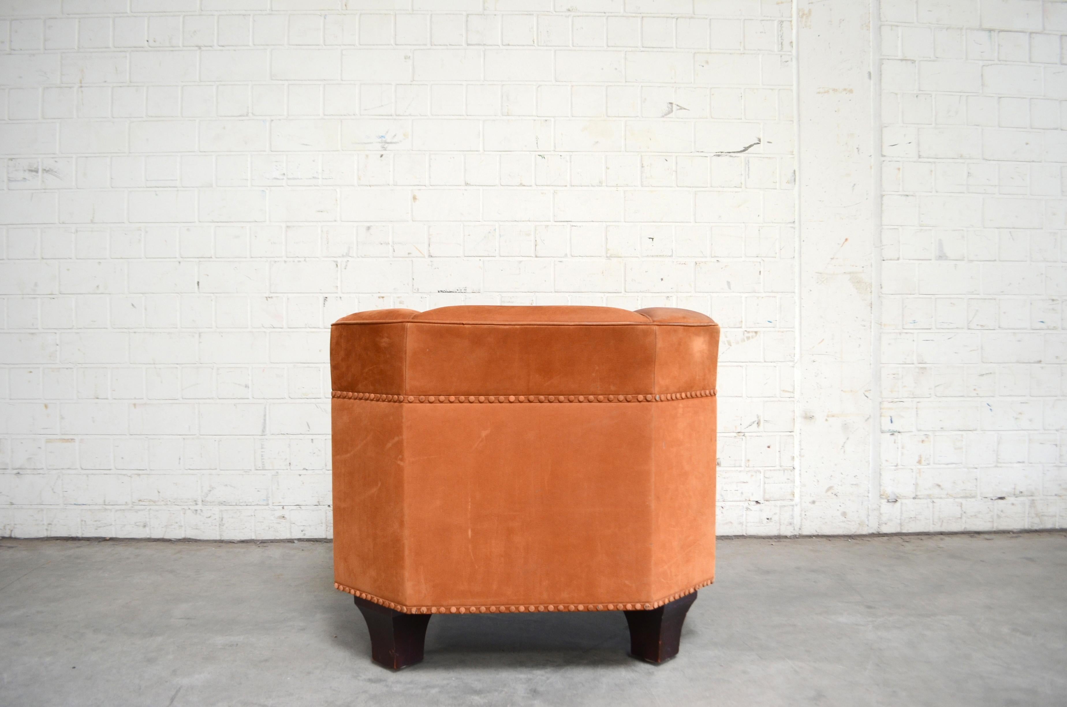 Wittmann Palais Stoclet Cognacfarbener Vintage-Ledersessel von Josef Hoffmann 7