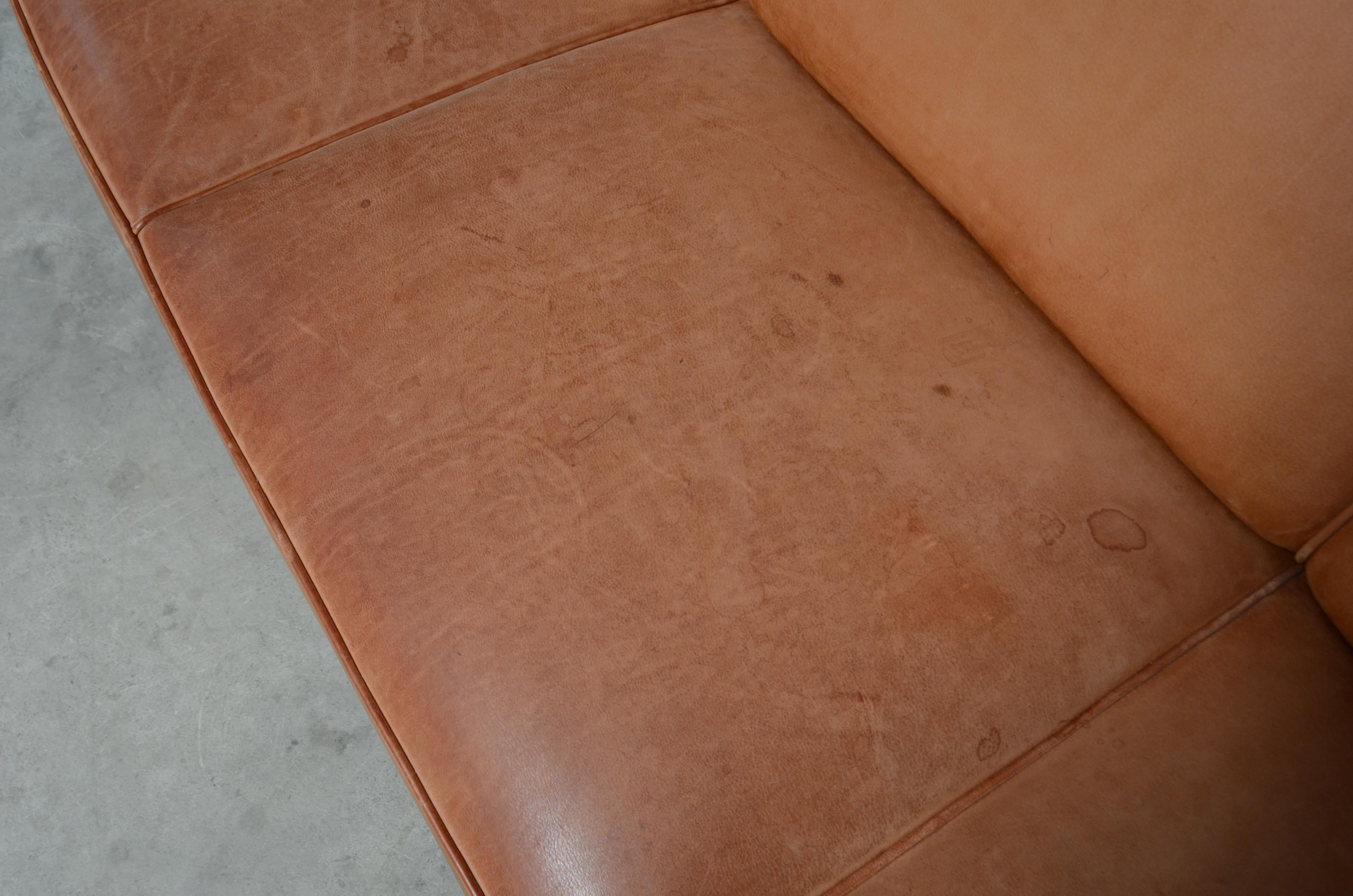 Leather Wittmann Palais Stoclet Vintage Living Room 2 Sofa & 4 Armchairs, Set of 6