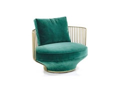 Maßgefertigter Wittmann Paradiesvogel-Sessel mit hoher Rückenlehne, entworfen von Luca Nichetto