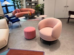 Wittmann Pink Vuelta 72 Swivel Lounge Chair by Jaime Hayon in STOCK