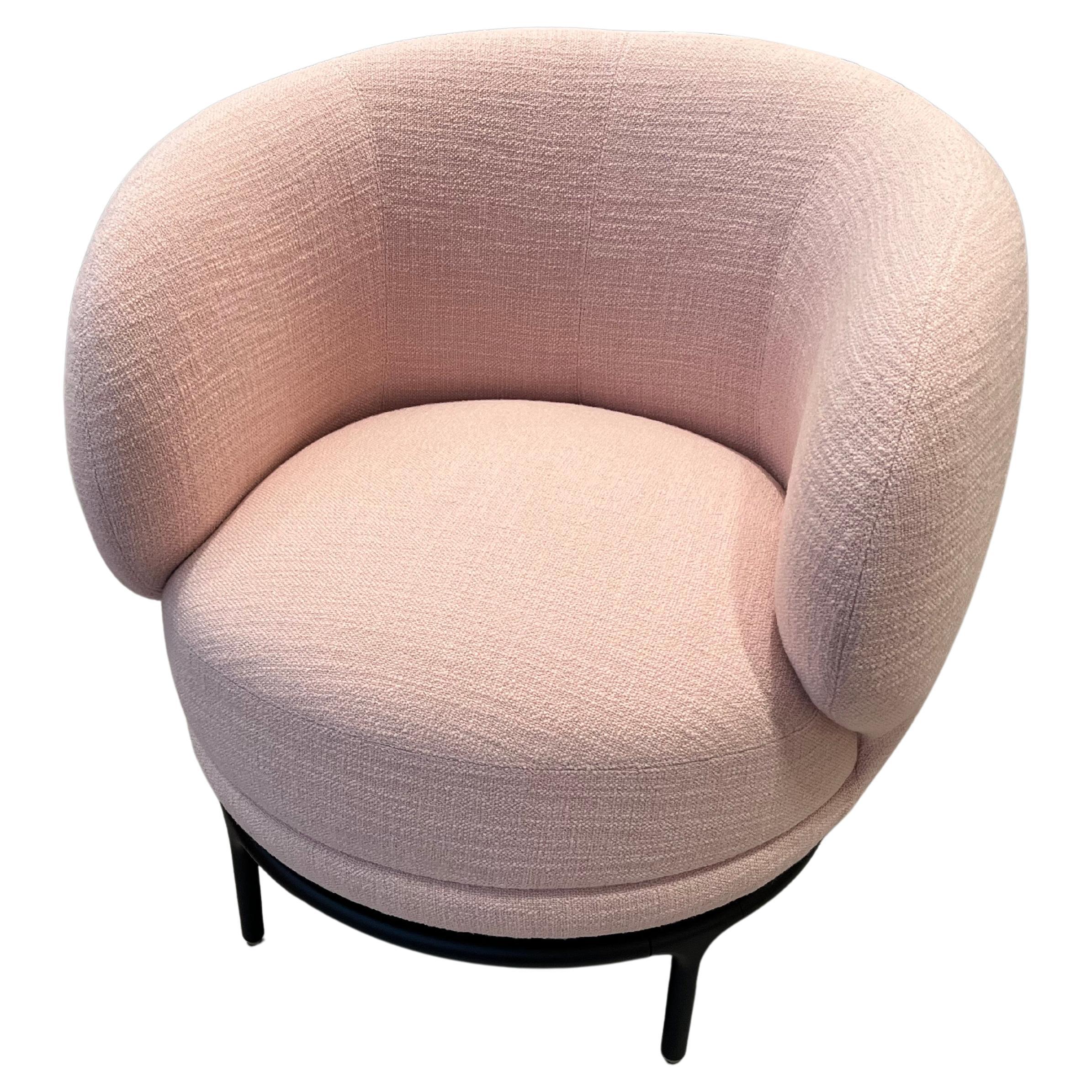 Wittmann Pink Vuelta 72 Swivel Lounge Chair by Jaime Hayon in STOCK For Sale