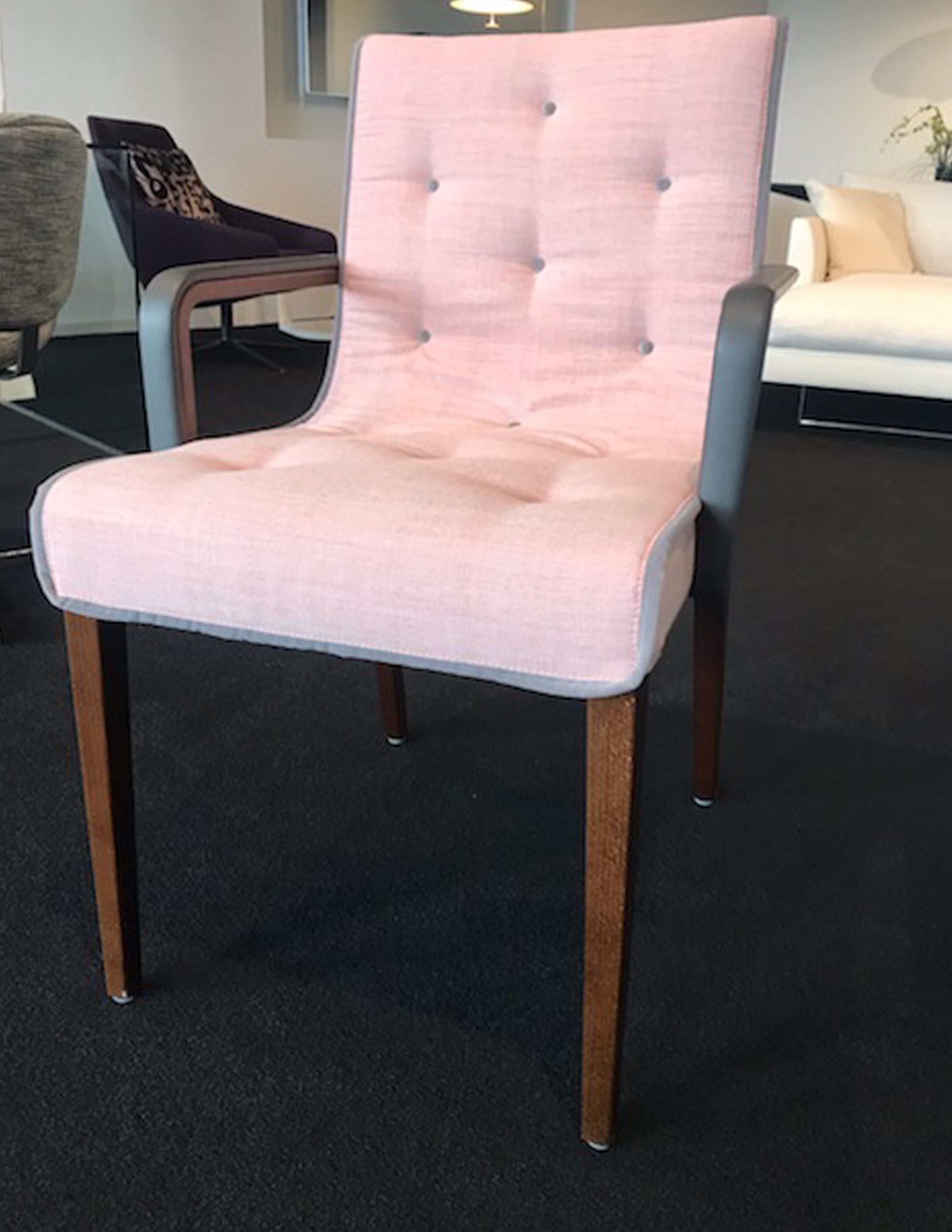 Austrian ONE Wittmann Pink Leslie Armchair in STOCK For Sale