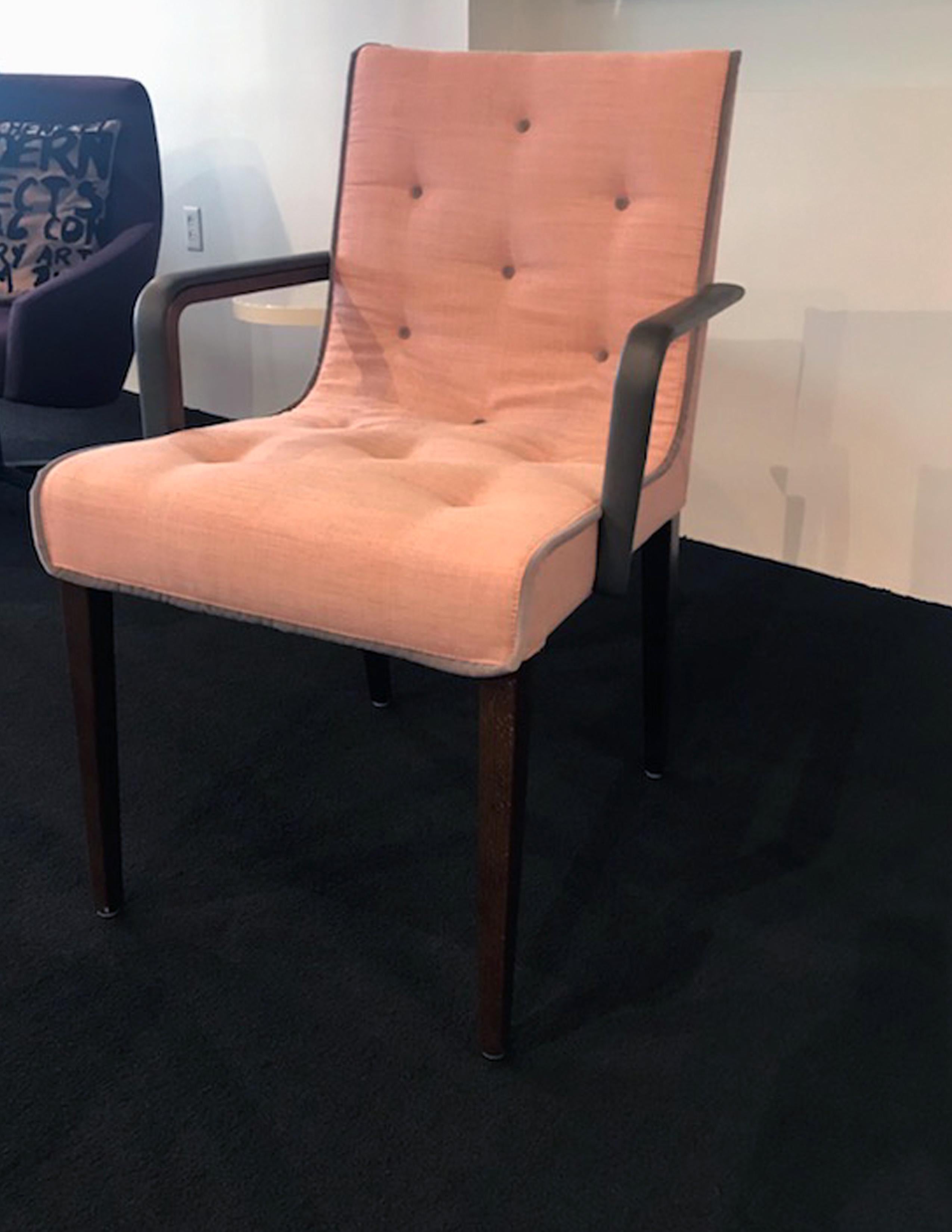 ONE Wittmann Pink Leslie Armchair in STOCK In Fair Condition For Sale In New York, NY