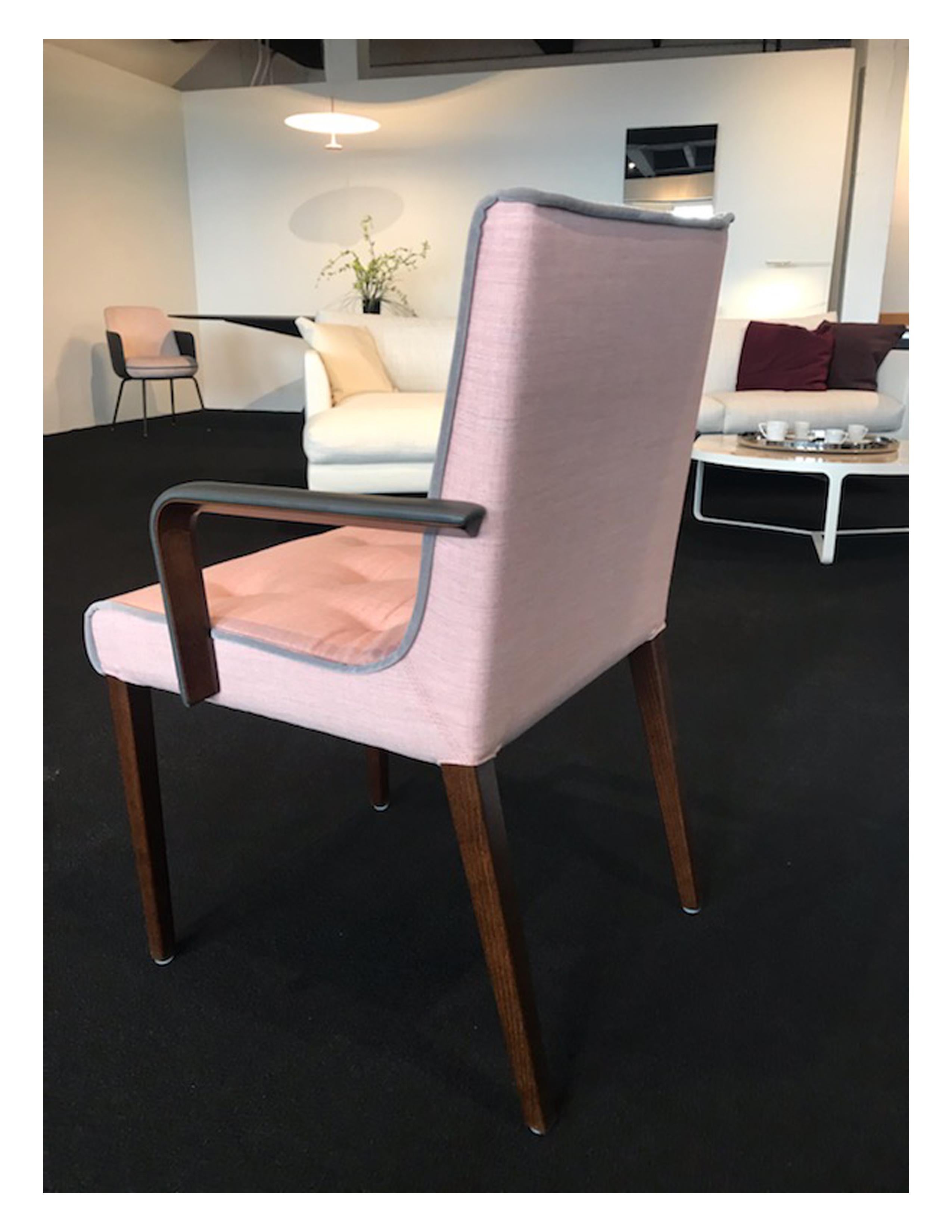 ONE Wittmann Pink Leslie Armchair in STOCK For Sale 1