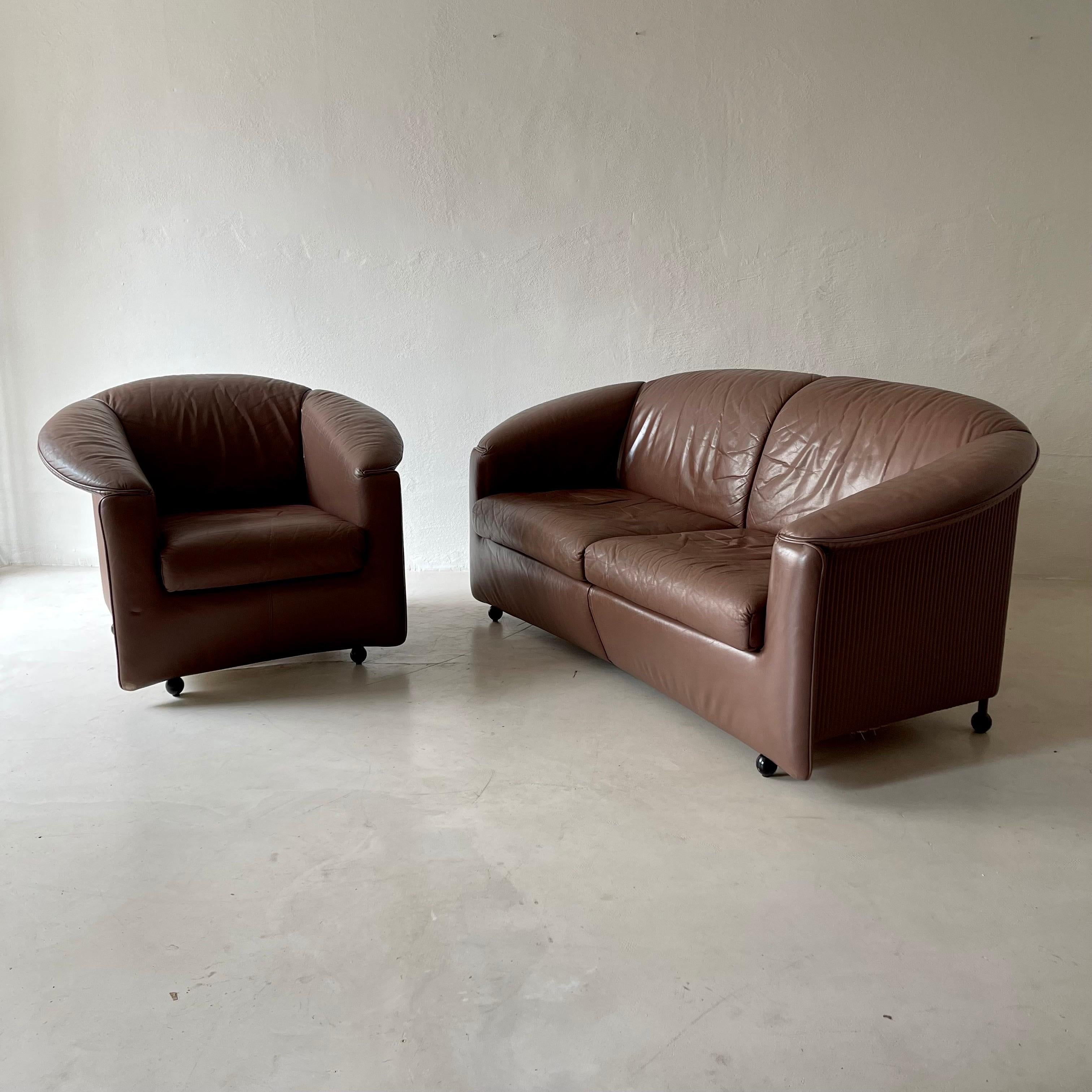 Wittmann Sofa Armchair, Set of Two For Sale 7