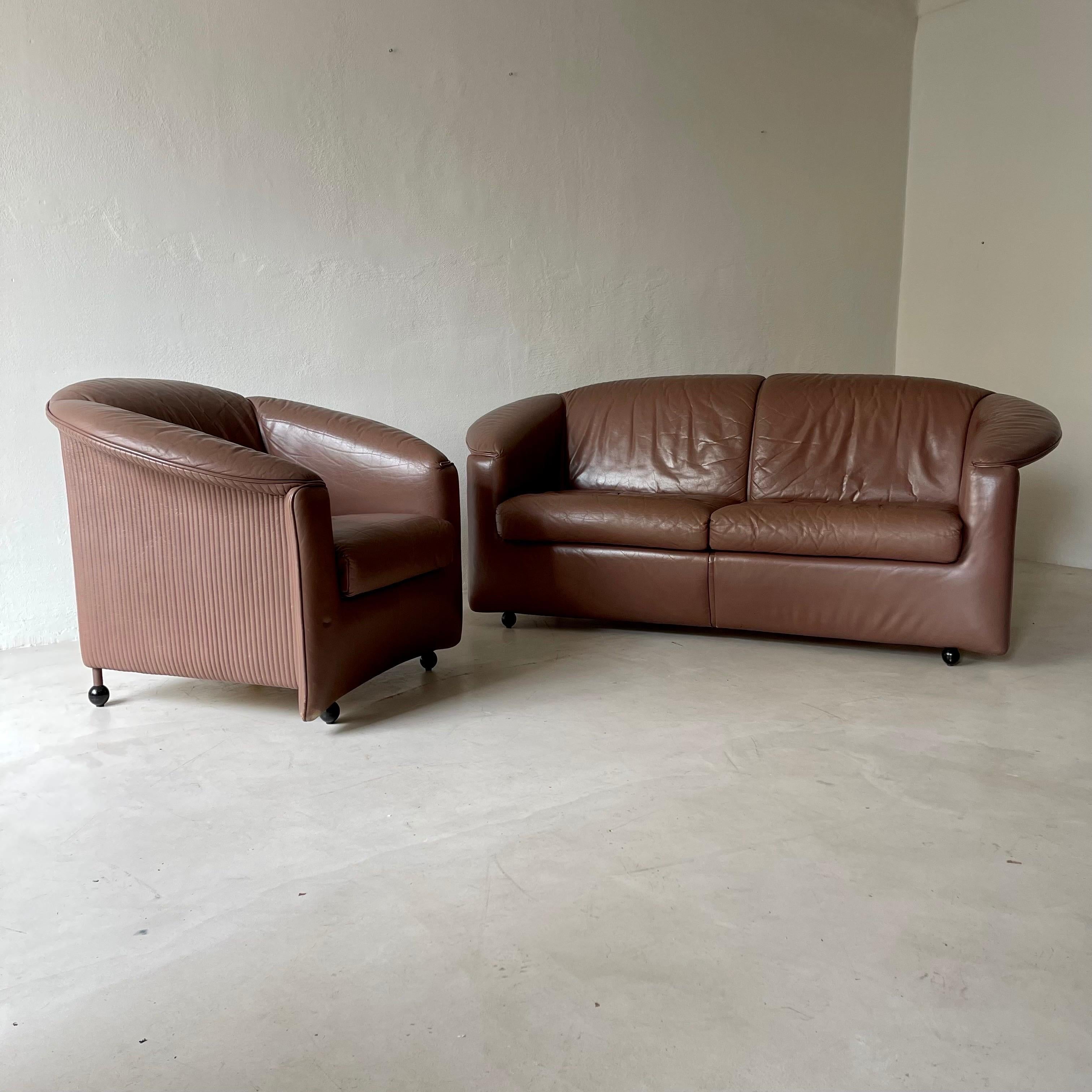 couch and armchair set
