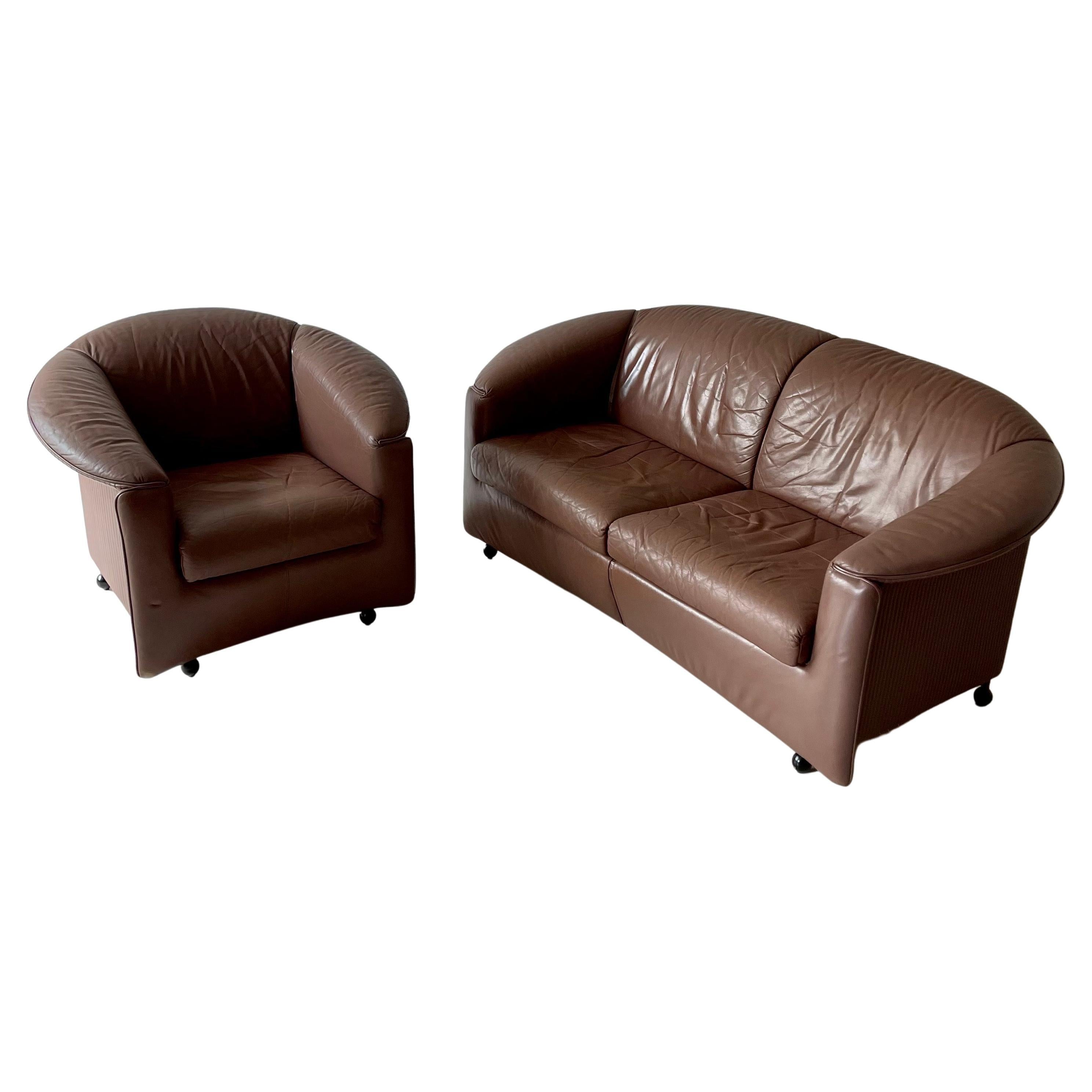 Wittmann Sofa Armchair, Set of Two For Sale
